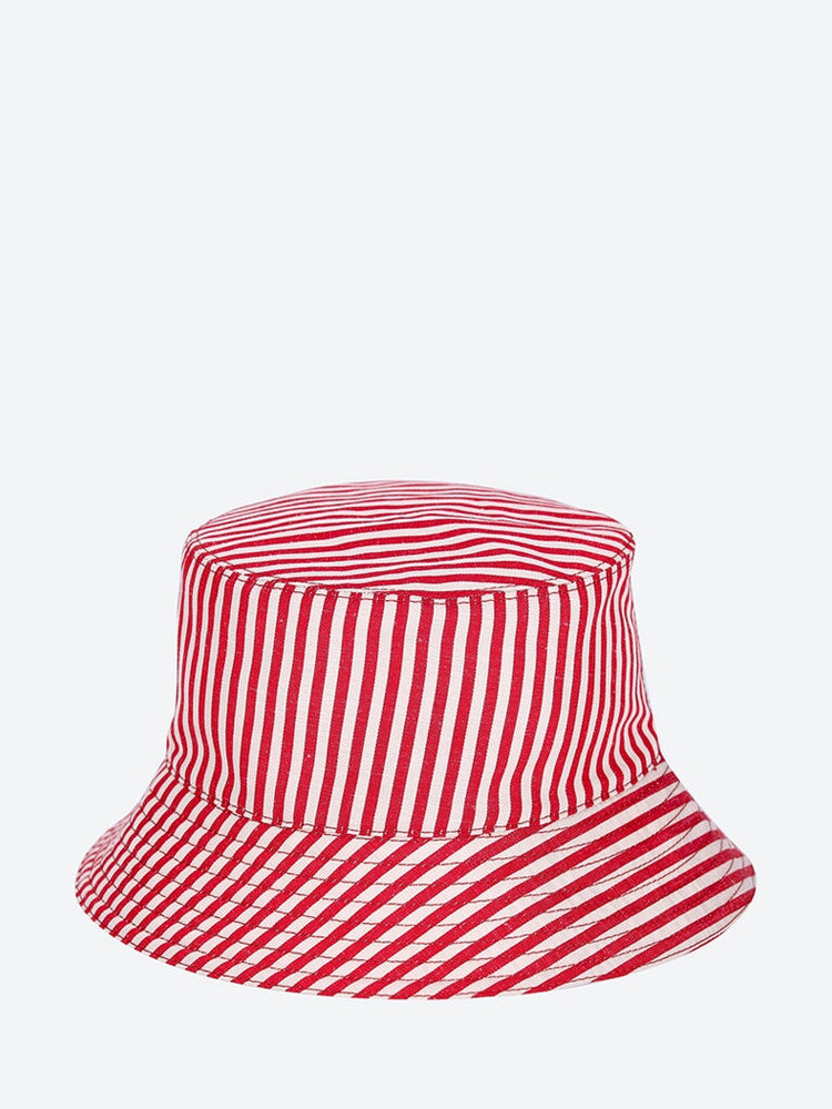Reversible hat with pouch 2