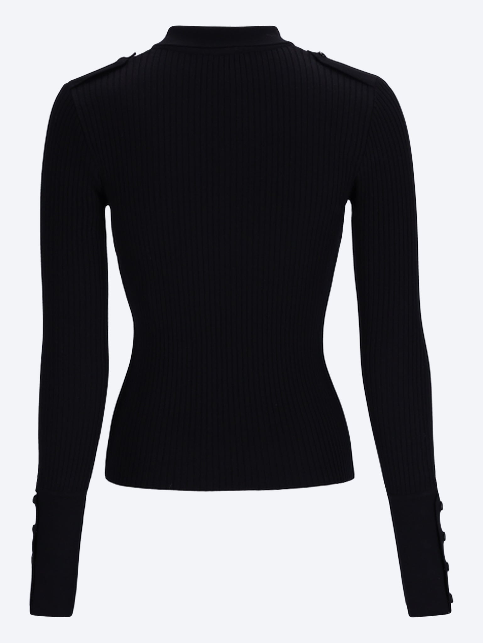 Rib knit long sleeve top 3