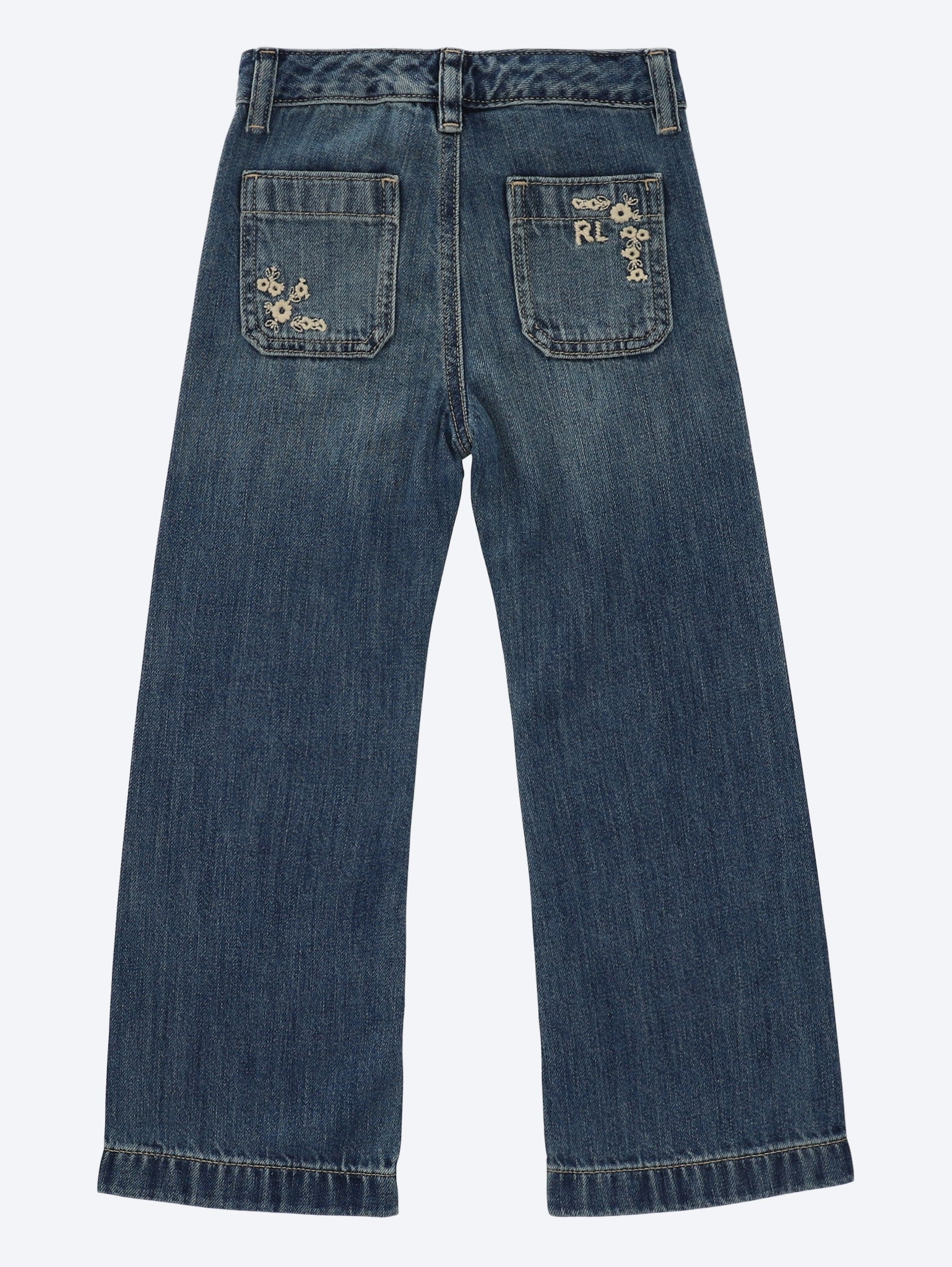 Rigid denim wide jeans 2