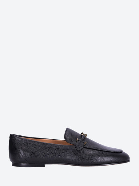 Ring thread calfskin loafers