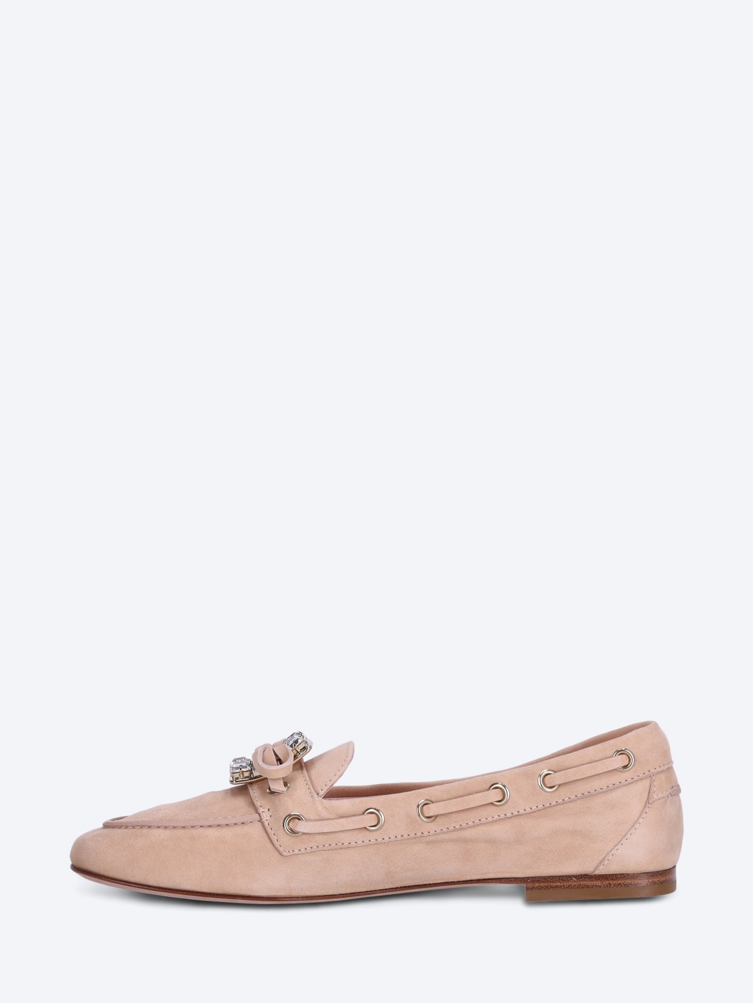 Roundytoe boat strass loafers 4