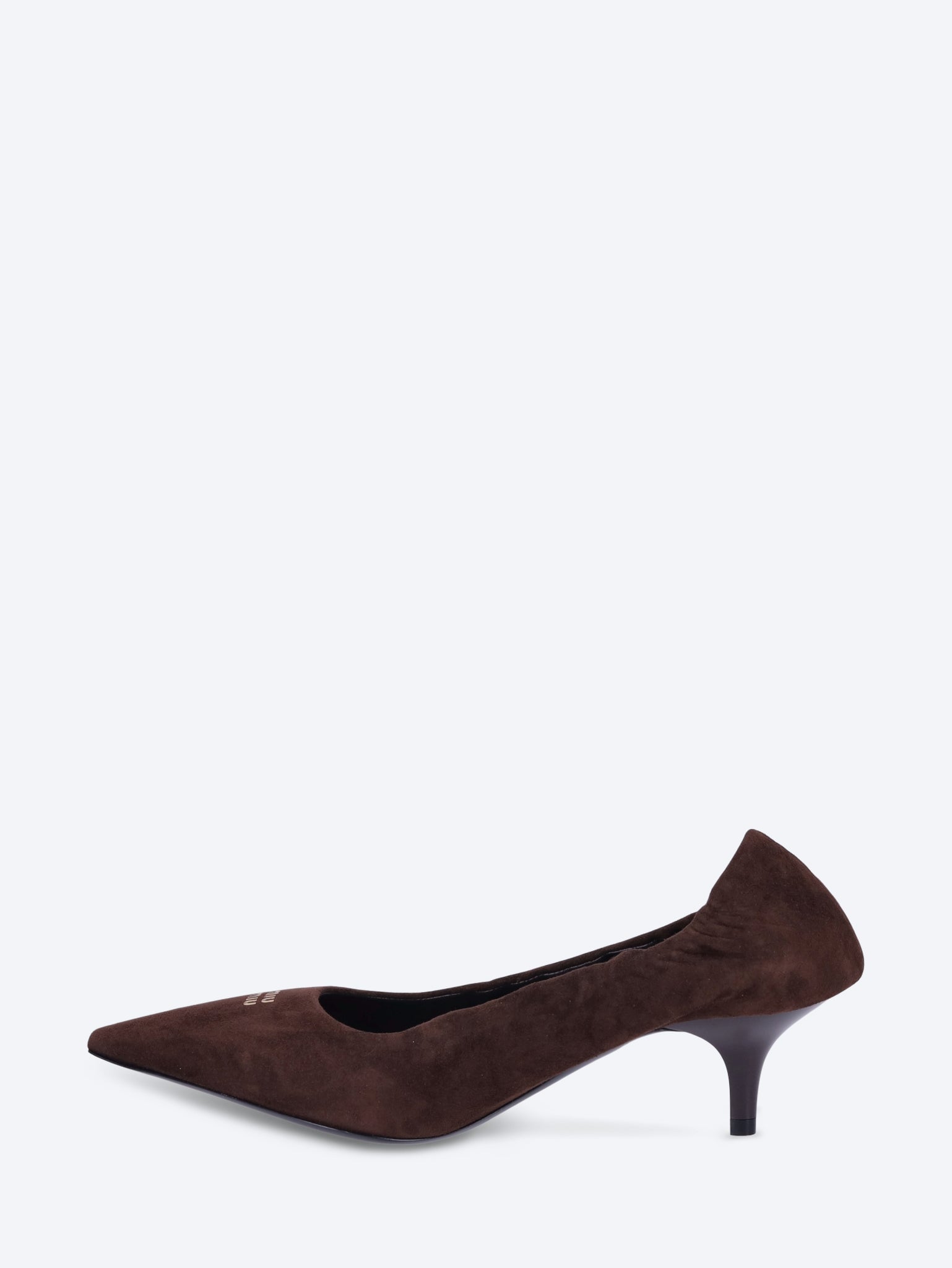 Chaussures de pompes en cuir de logo Miumiu 4