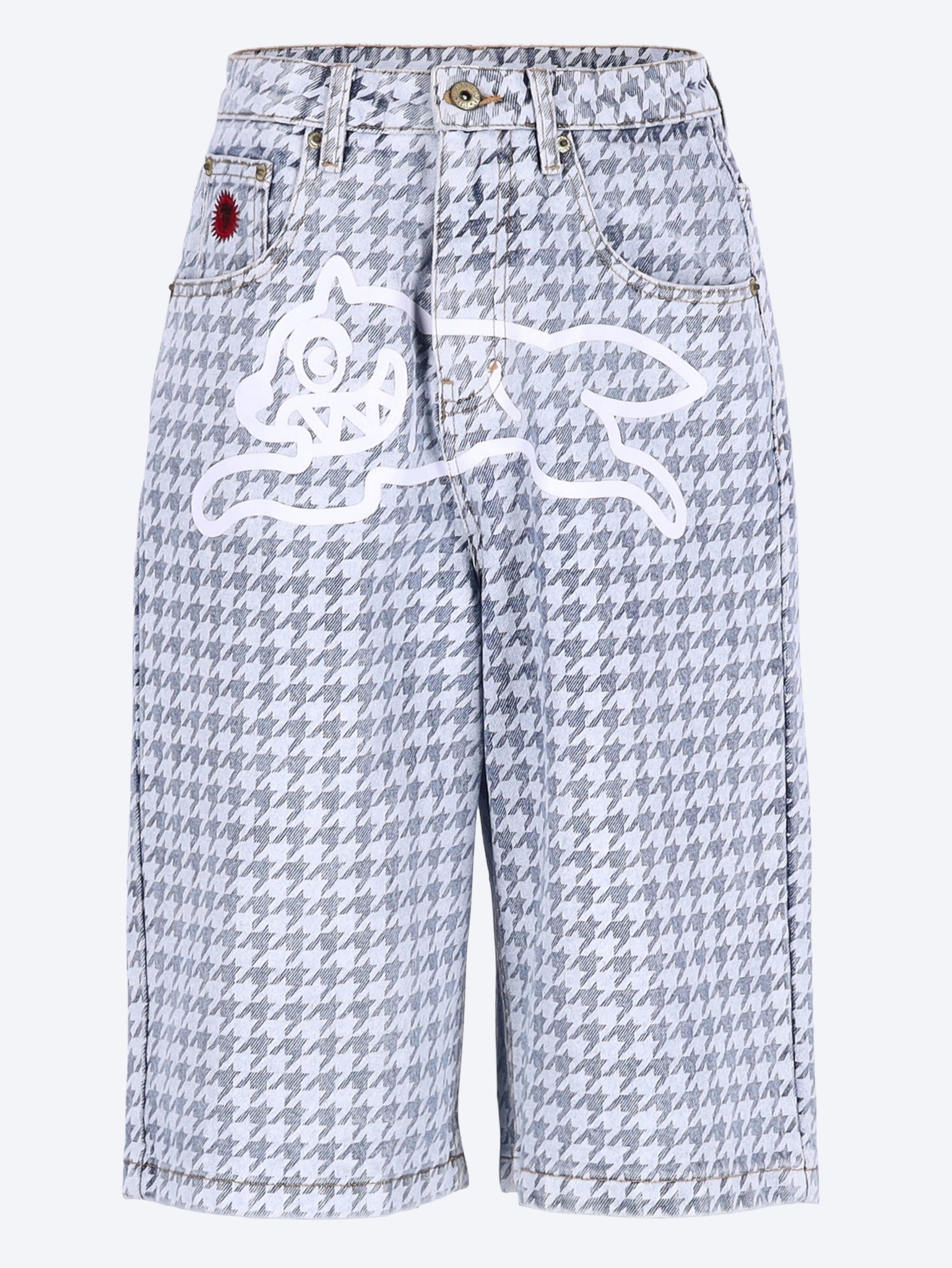Short en denim de chien coulant 1