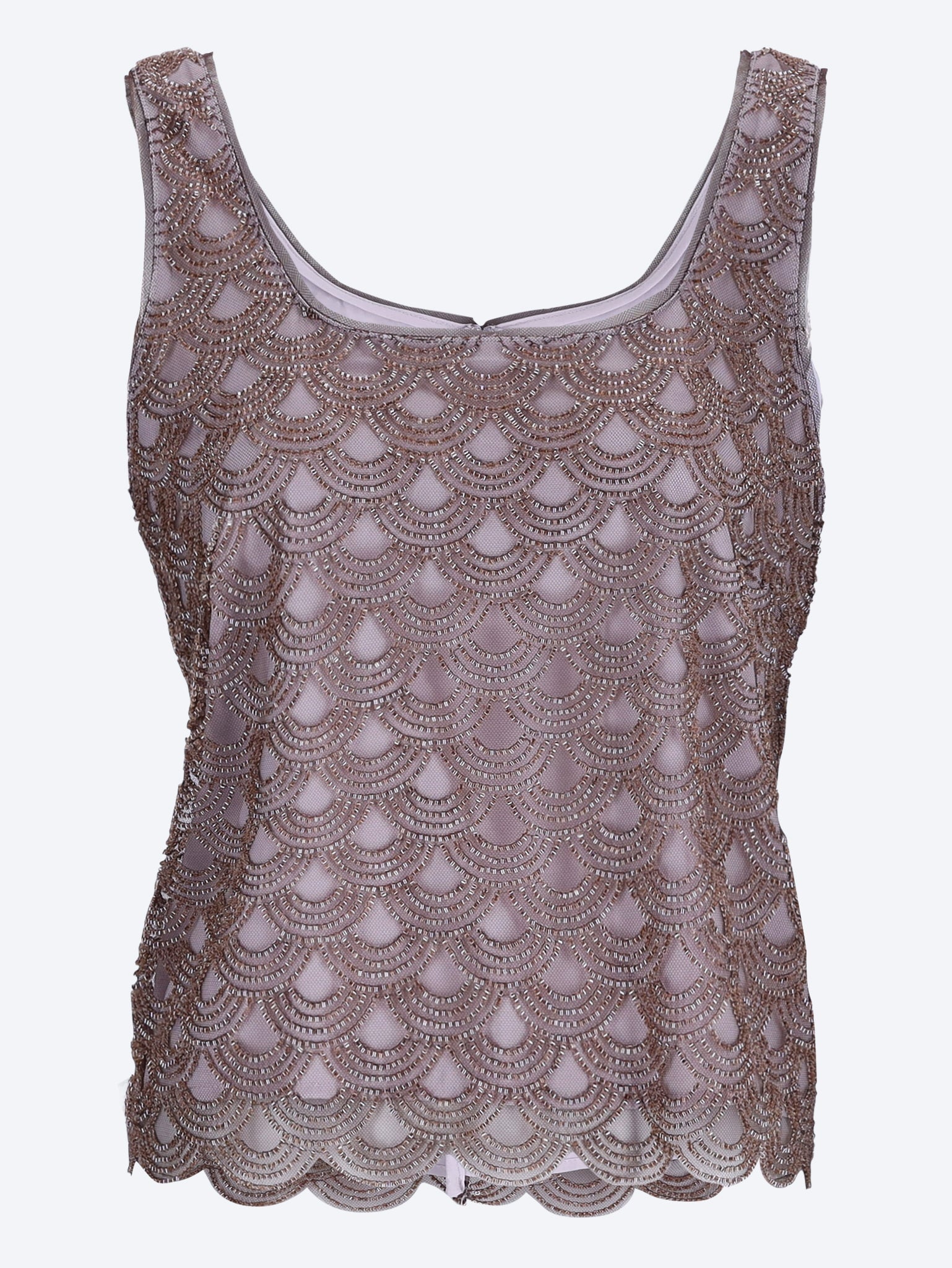 Scallop sequin top 1