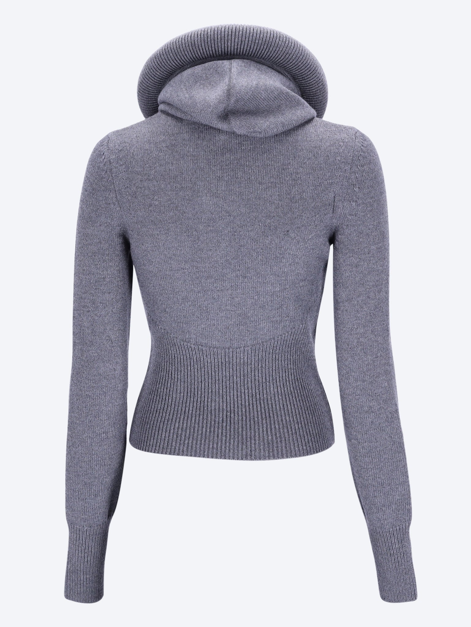 Sculptural wool crewneck sweater 3