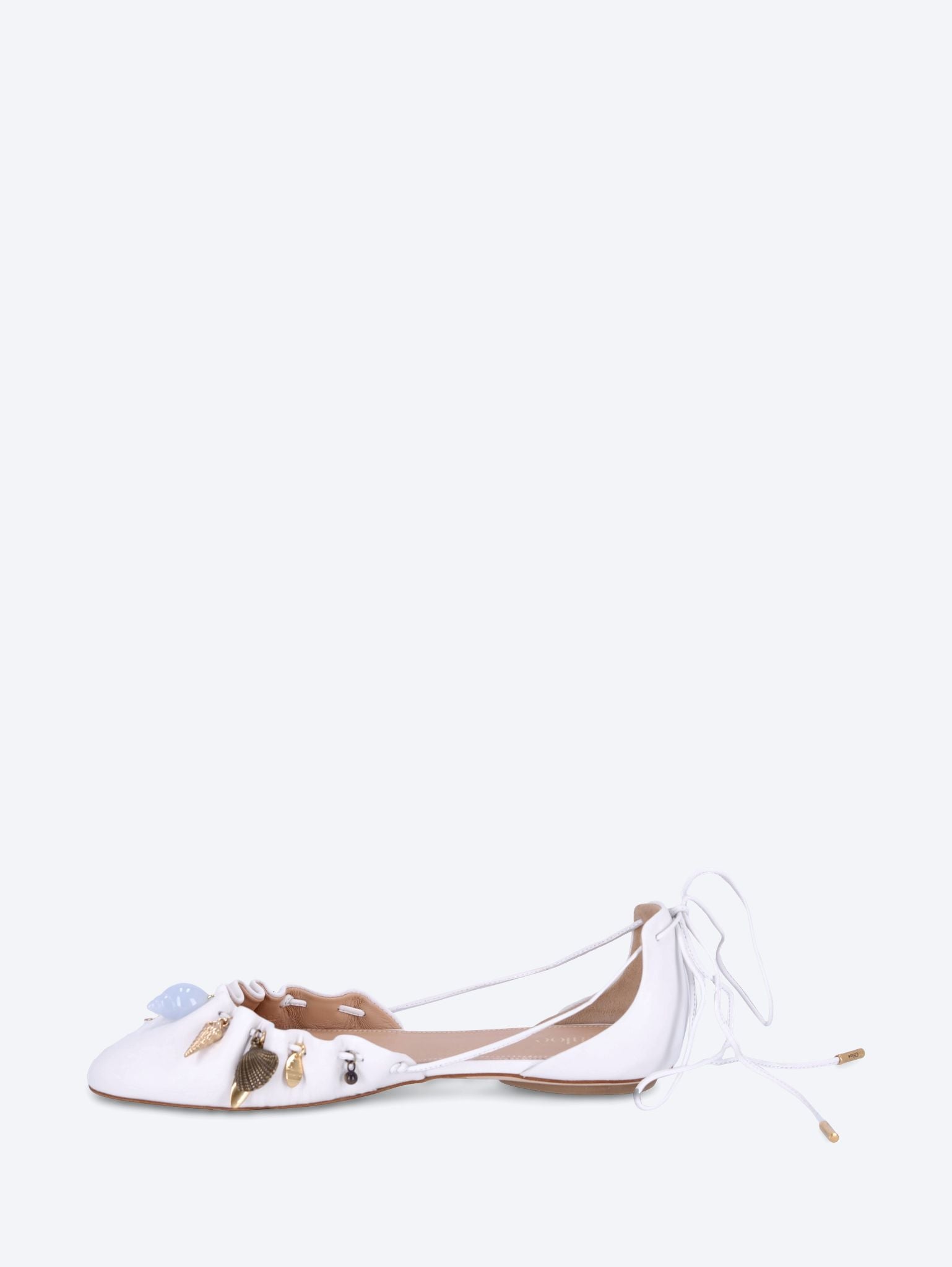 Sea treasures leather ballerinas 4