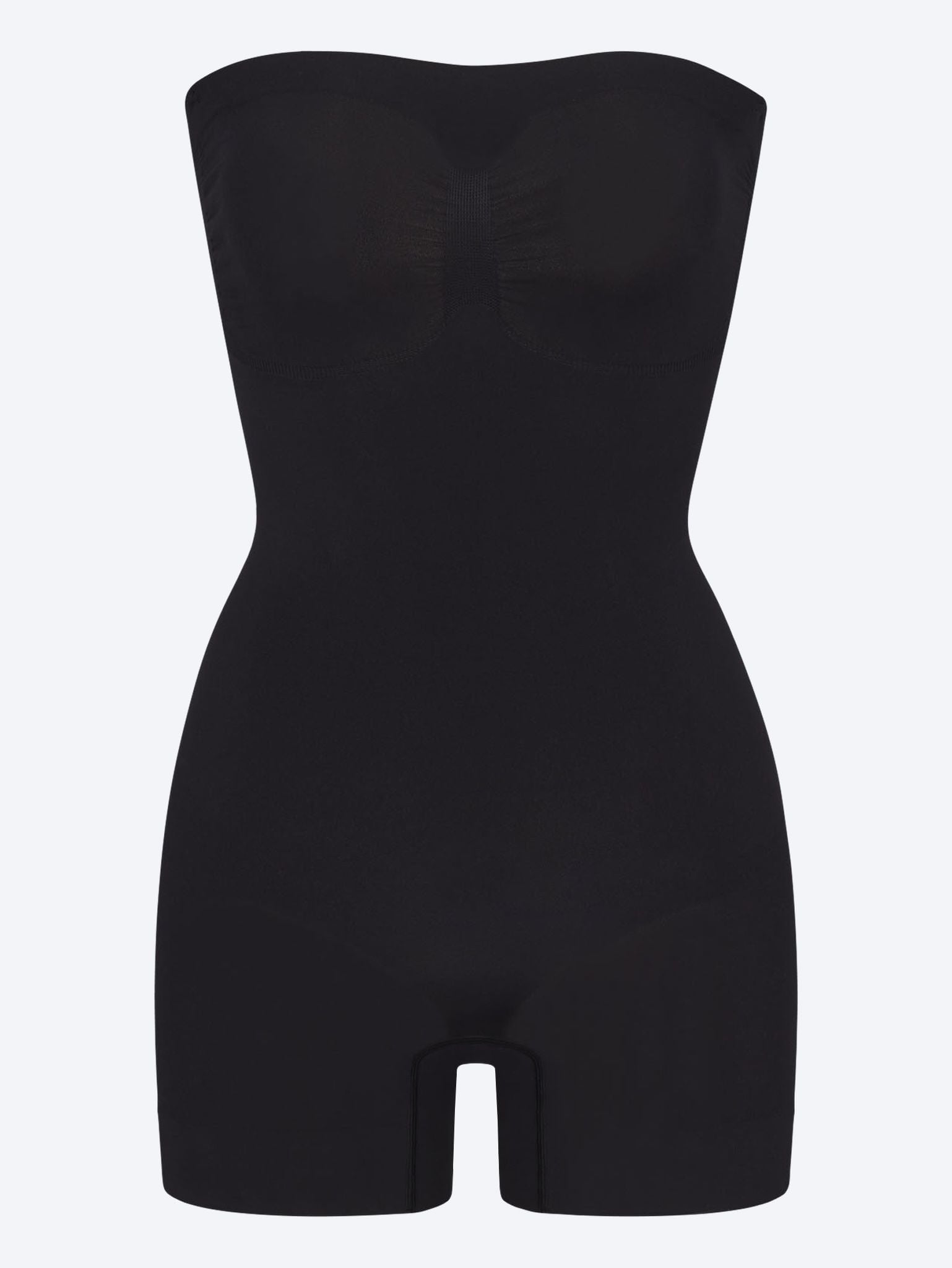 Seamless sculpt strapless shortie bodysuit 1