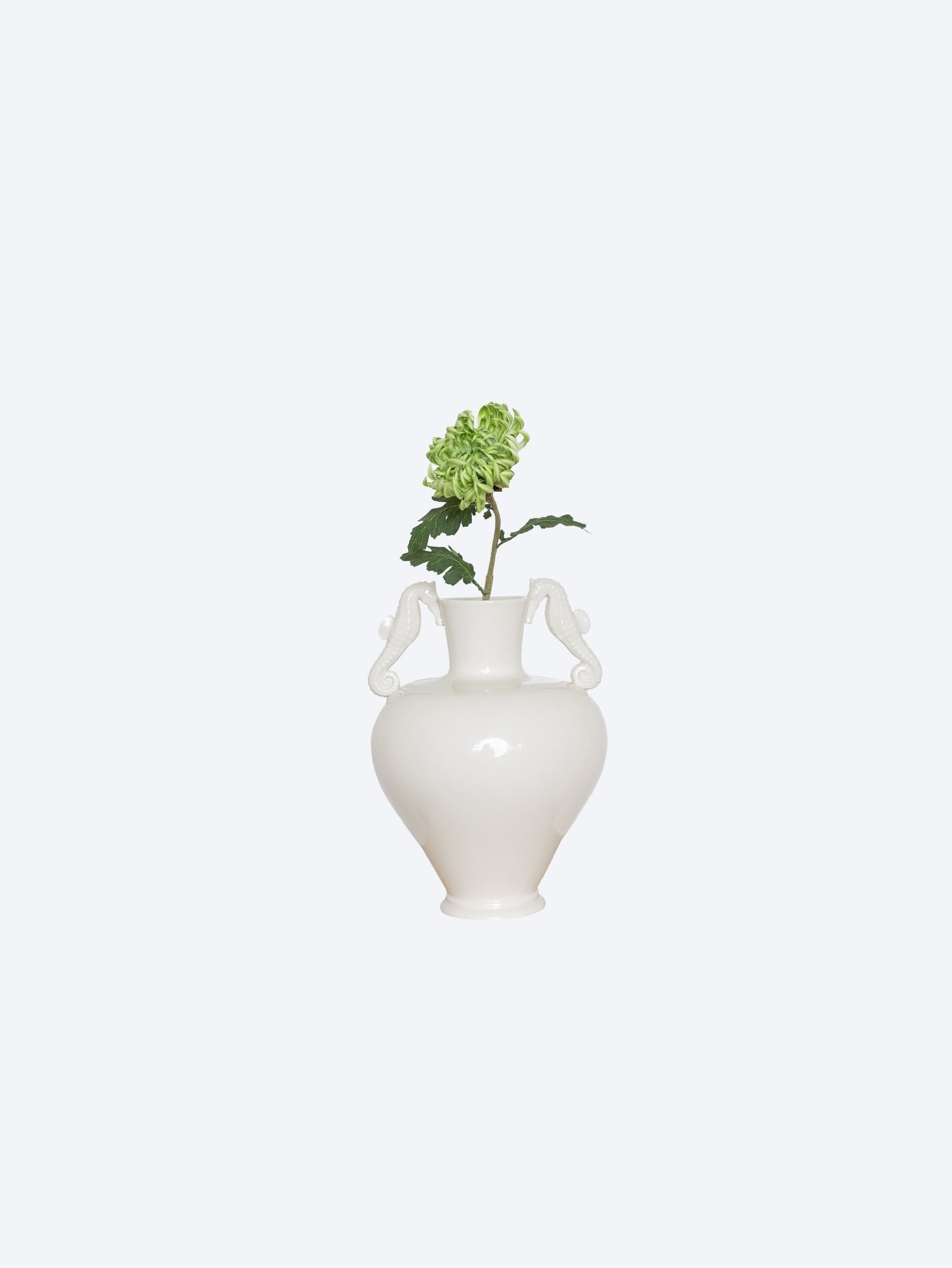 Semi-cactus dahlia flower light green 60cm 1