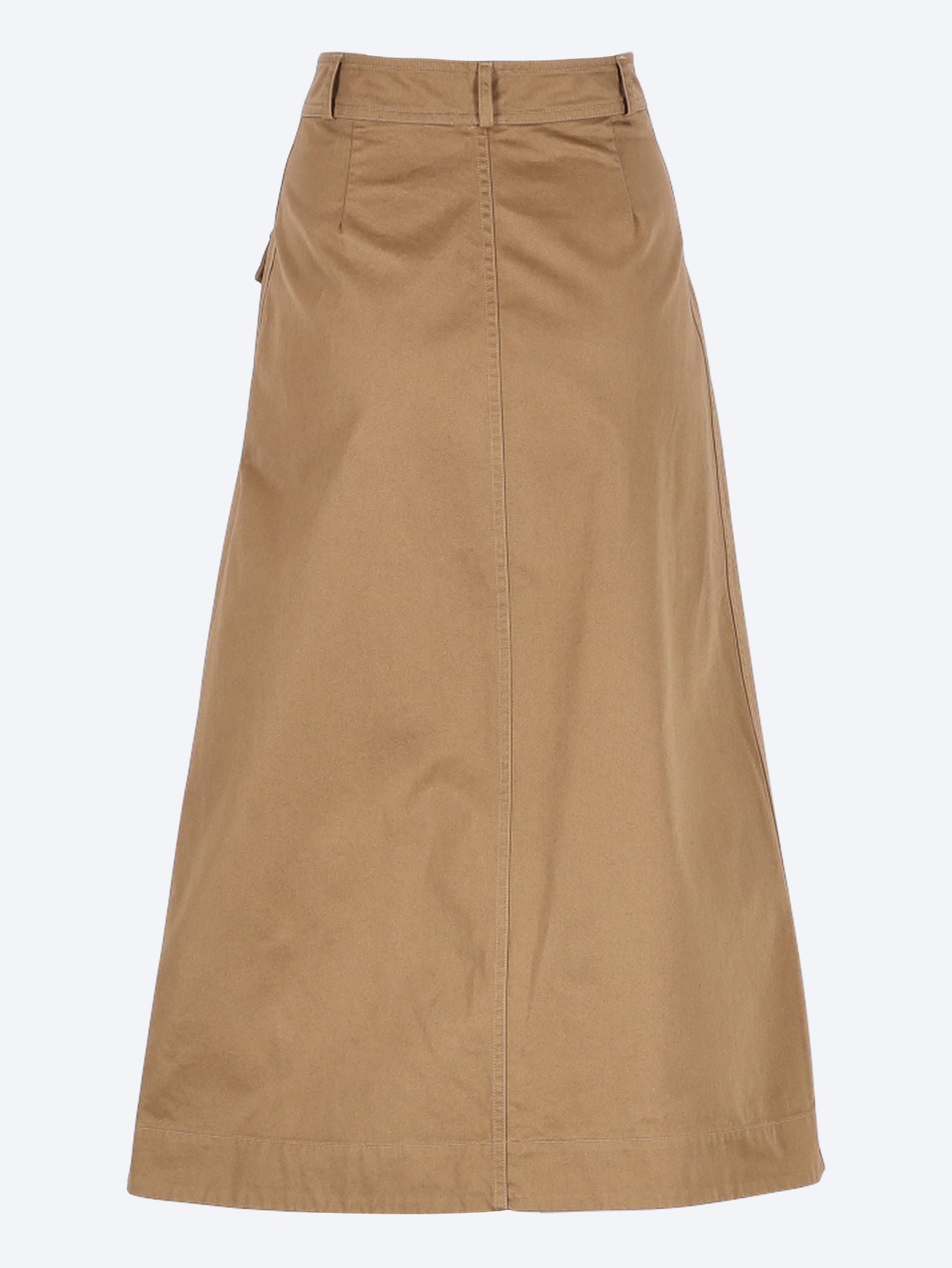 Midi skirt in cotton serge 3