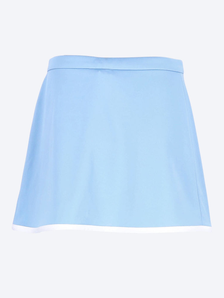 Serif logo embroidered wrap skirt 3