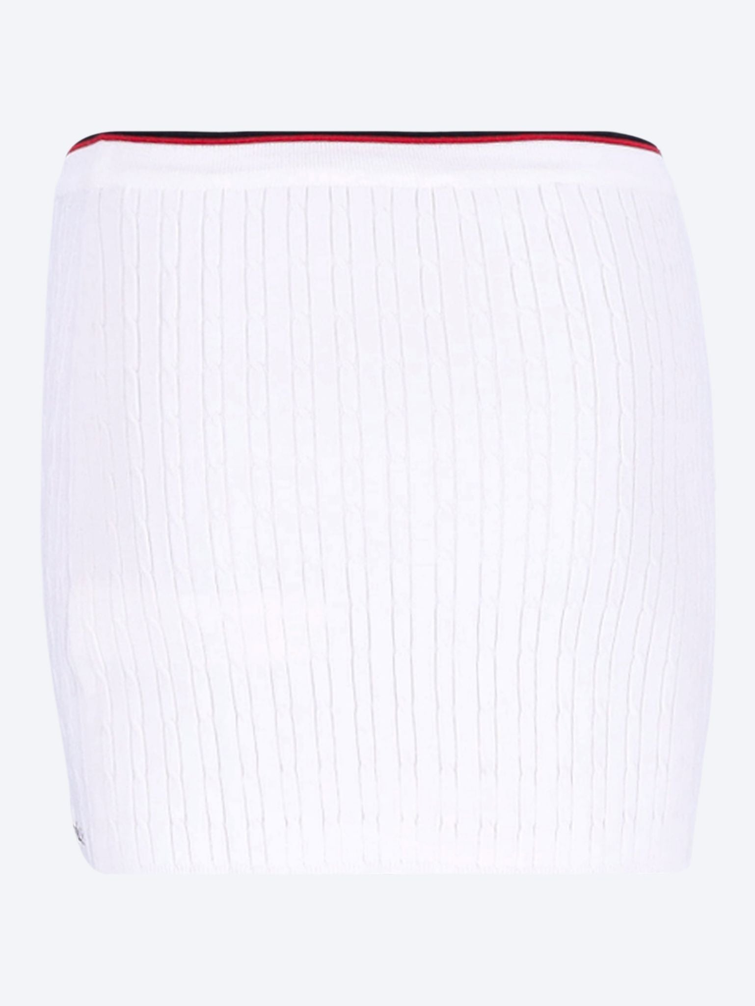 Serif logo mini cable skirt 3