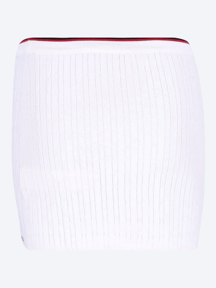 Serif logo mini cable skirt 3