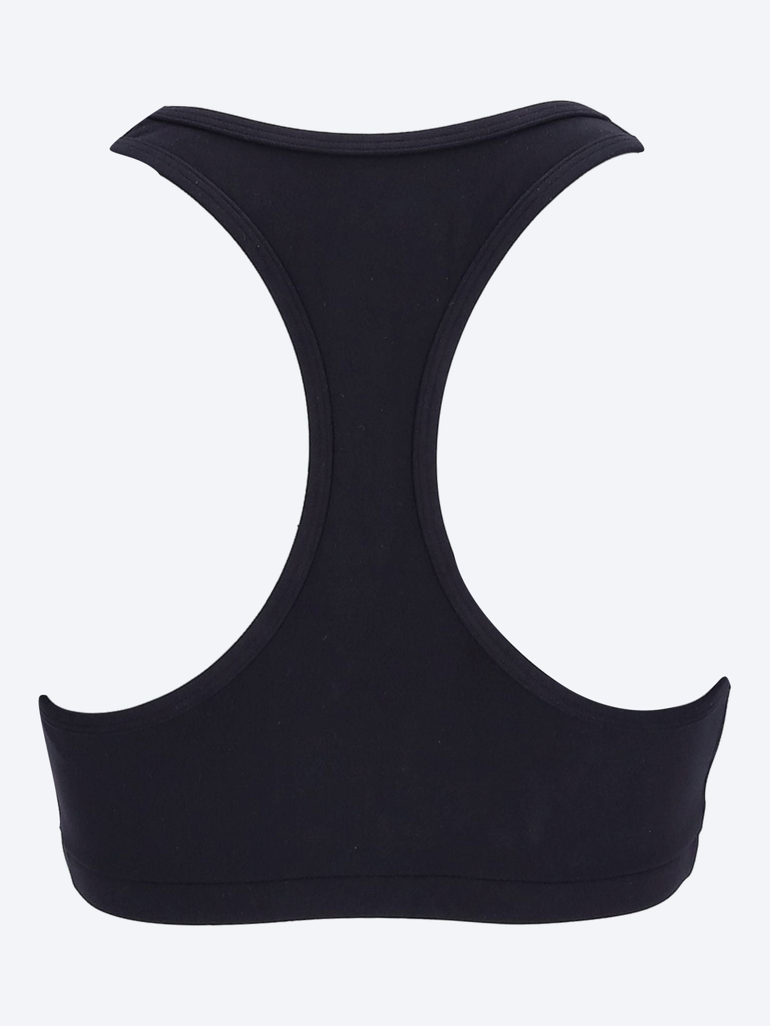 Serif logo v neck sports bra 3