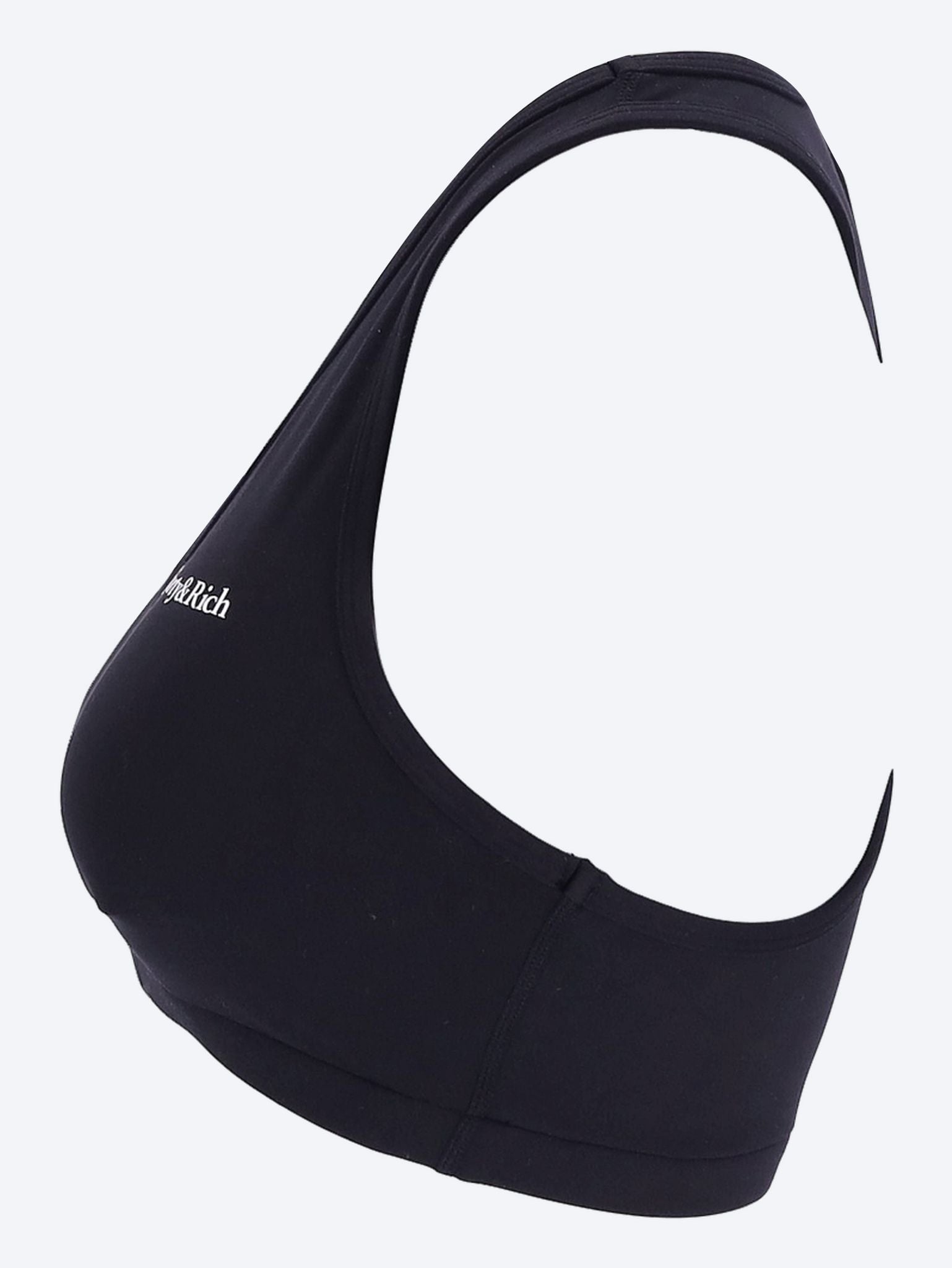 Serif logo v neck sports bra 2