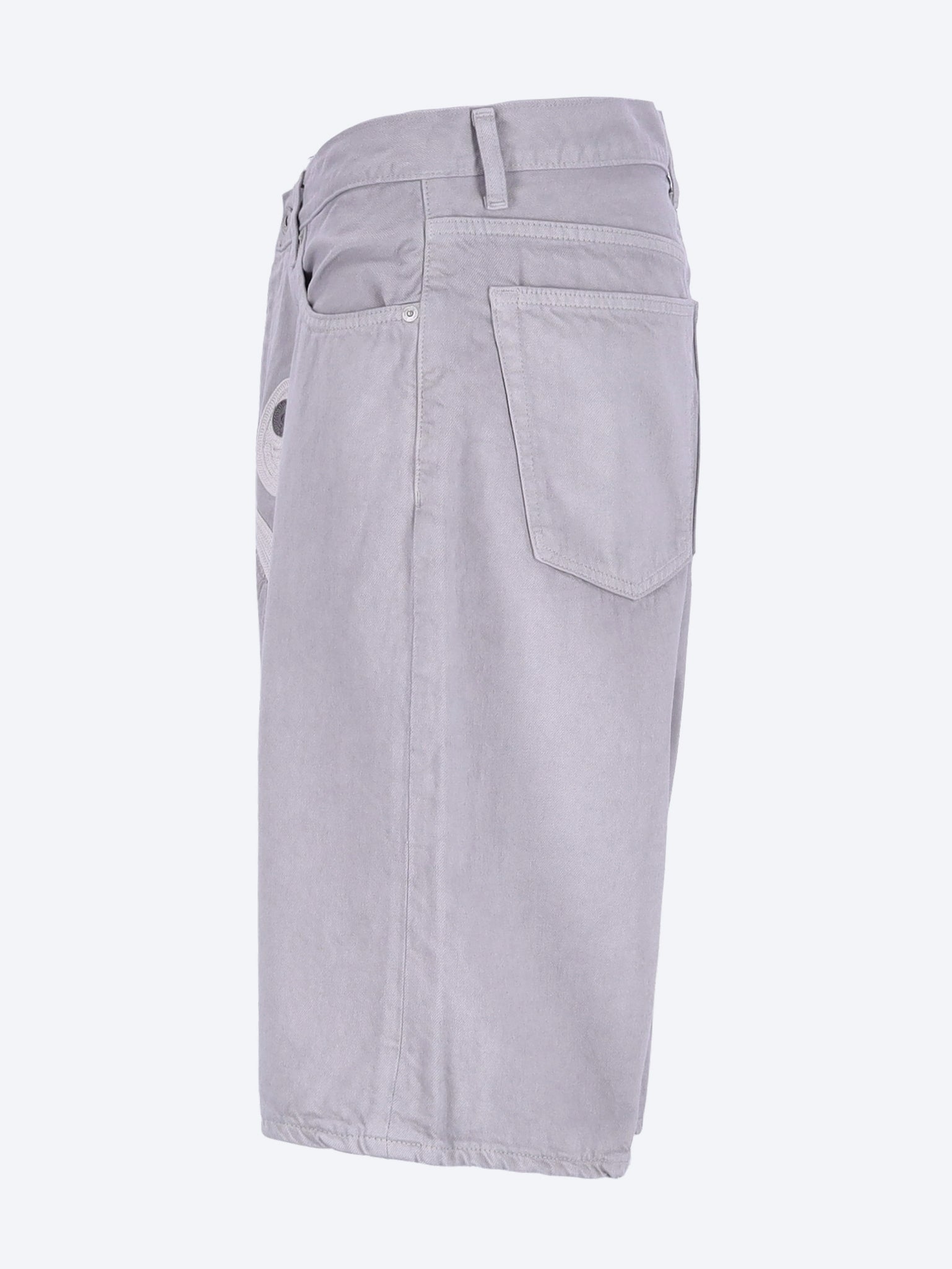 Shark garment dye relaxed fit denim shorts 2