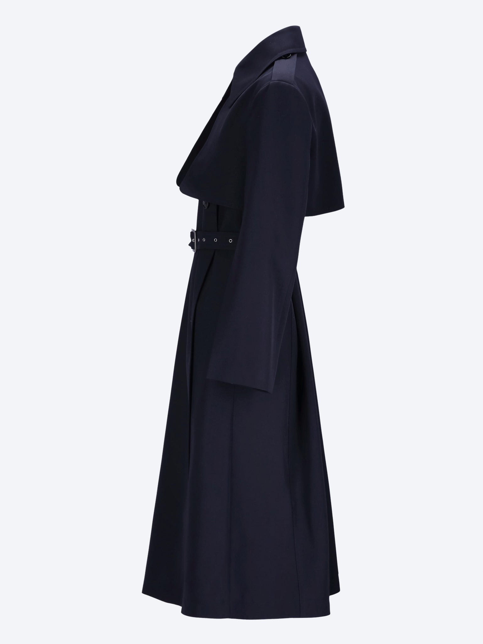 Sharp wool gabardine trench coat 2