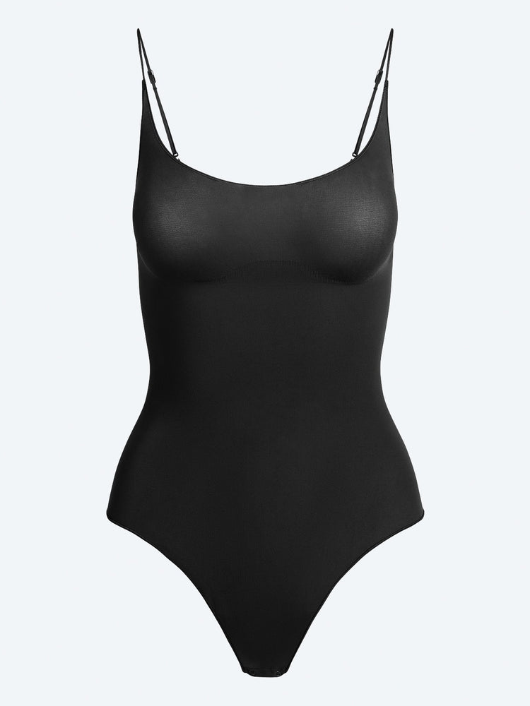 Sheer seamless thong bodysuit 1