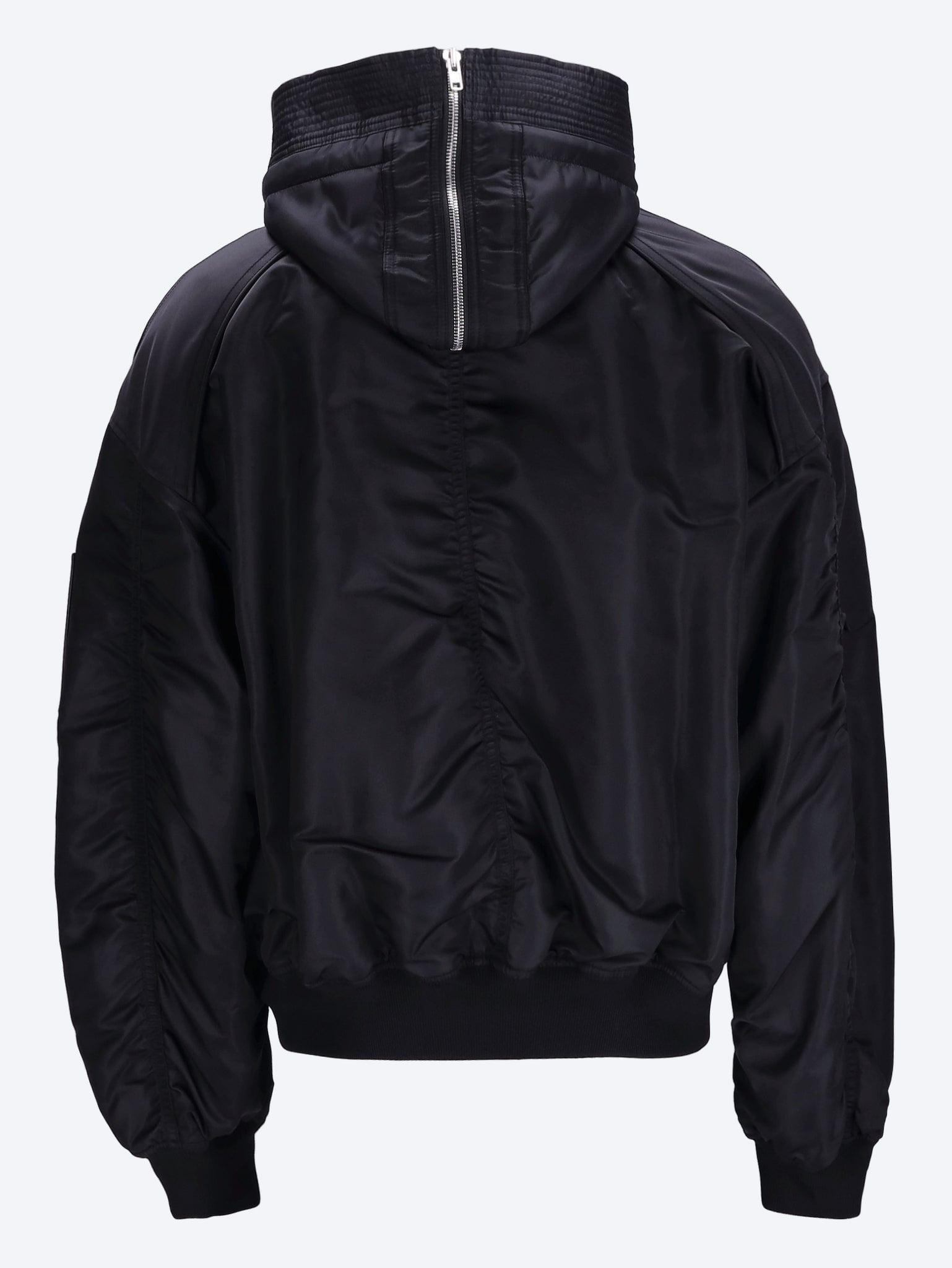 Sheering lambskin hood ma-1 jacket 3