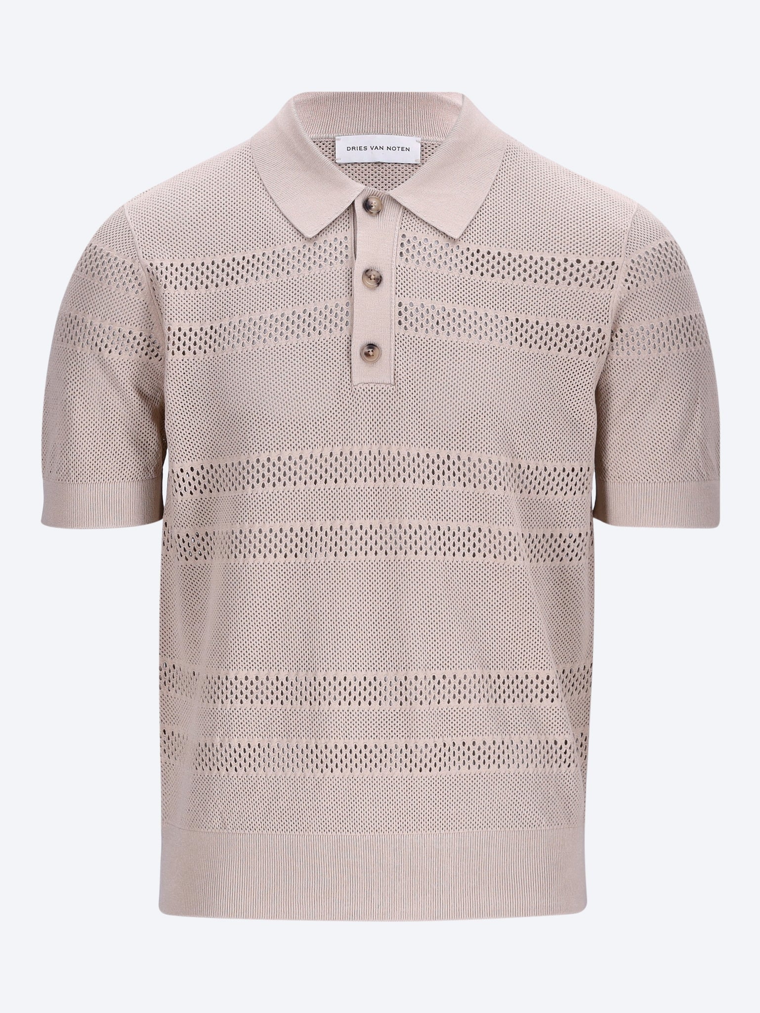 Short-sleeve mesh polo shirt 1