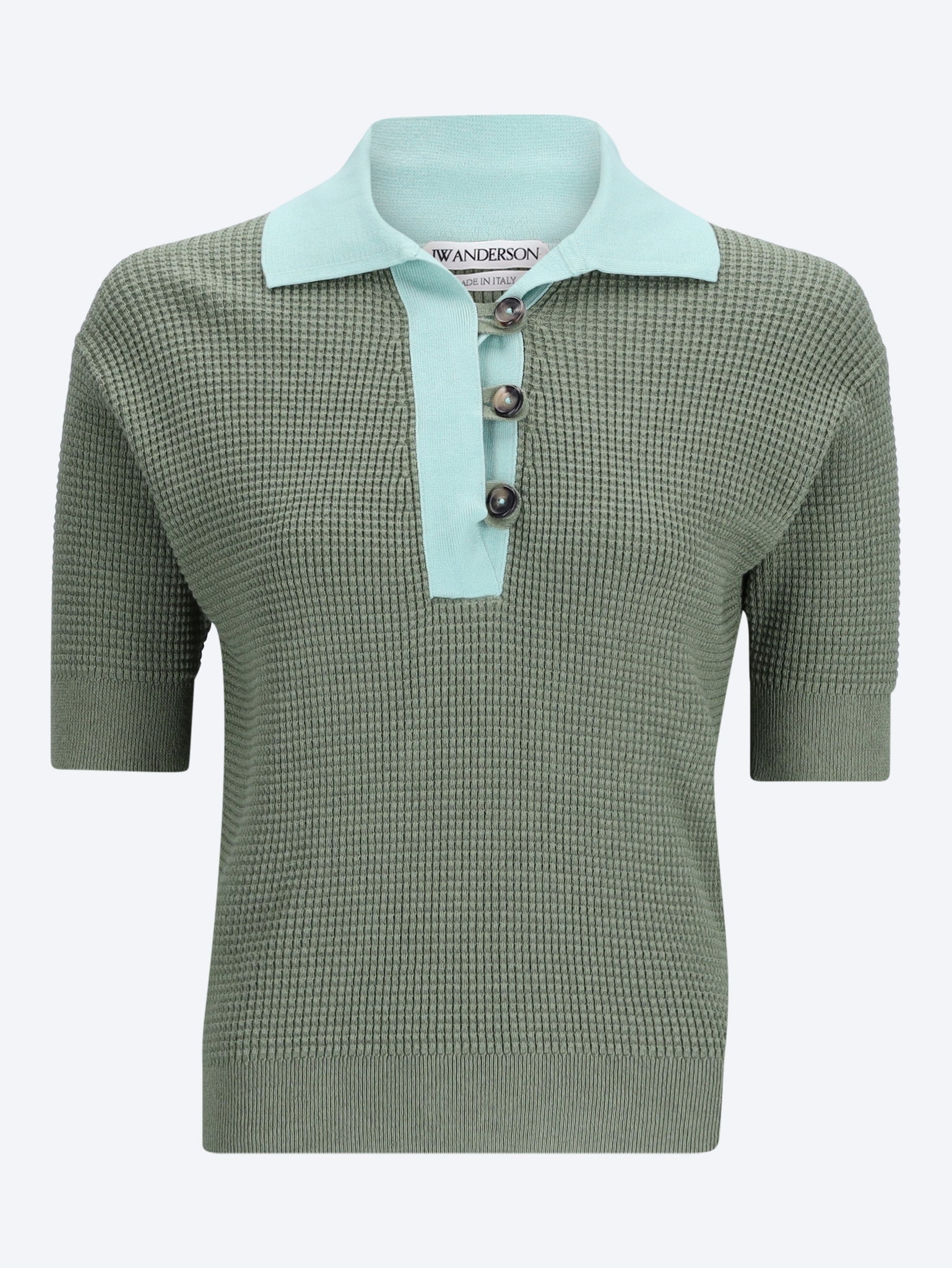 Short sleeve polo sweater 1