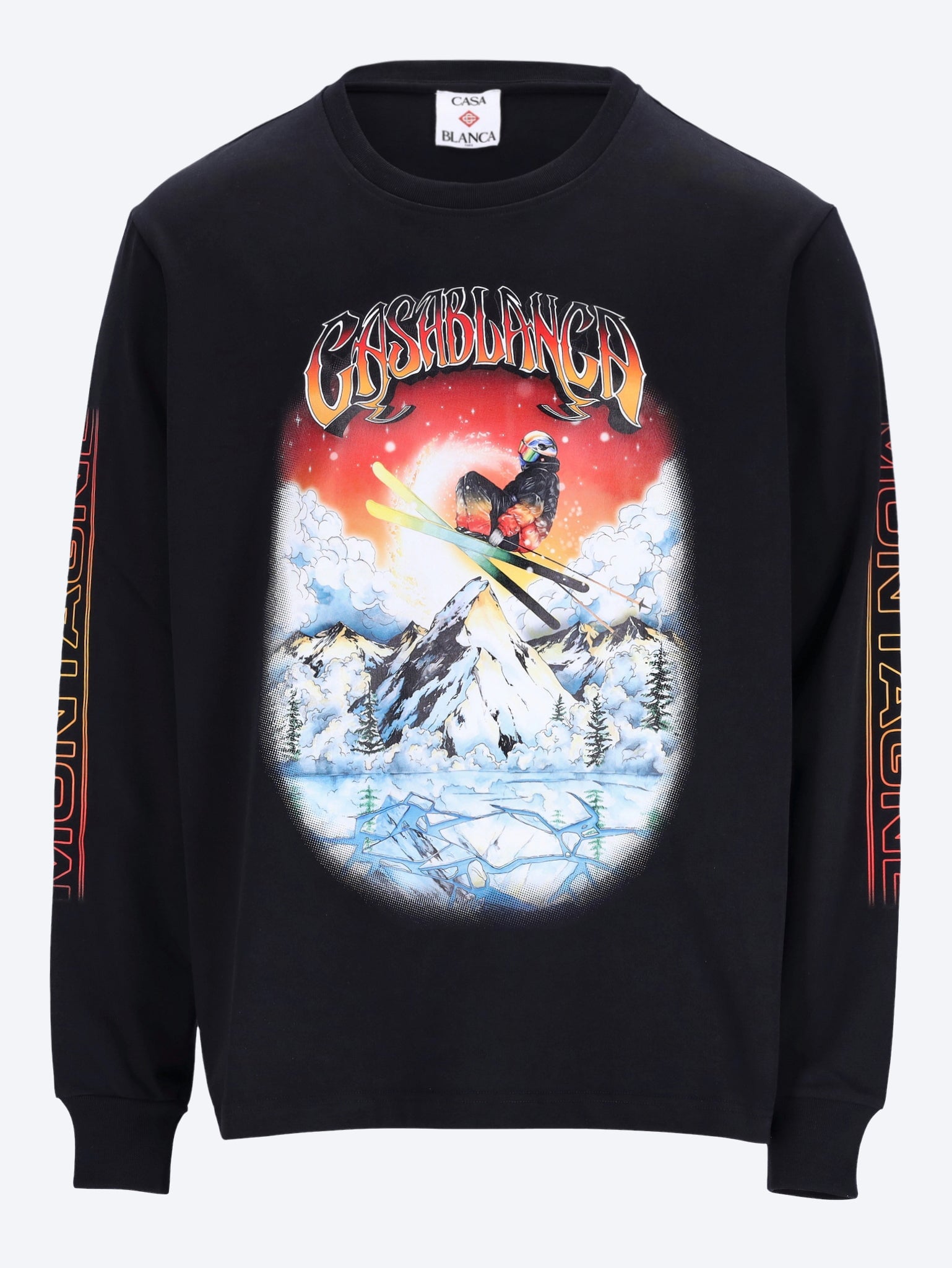 Ski printed long sleeve t-shirt 1