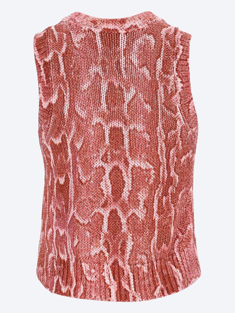 Sleeveless crewneck sweater 3