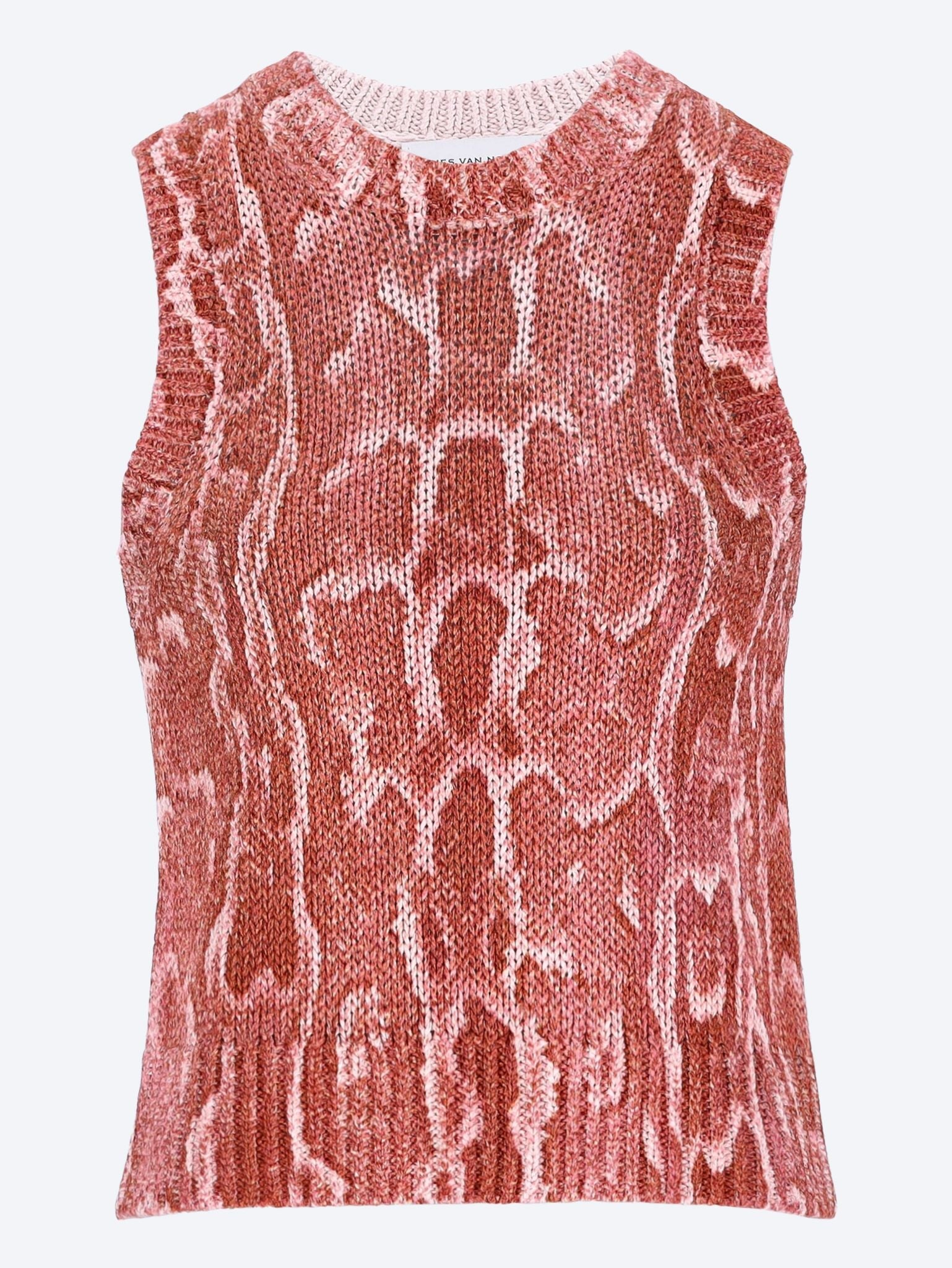 Sleeveless crewneck sweater 1