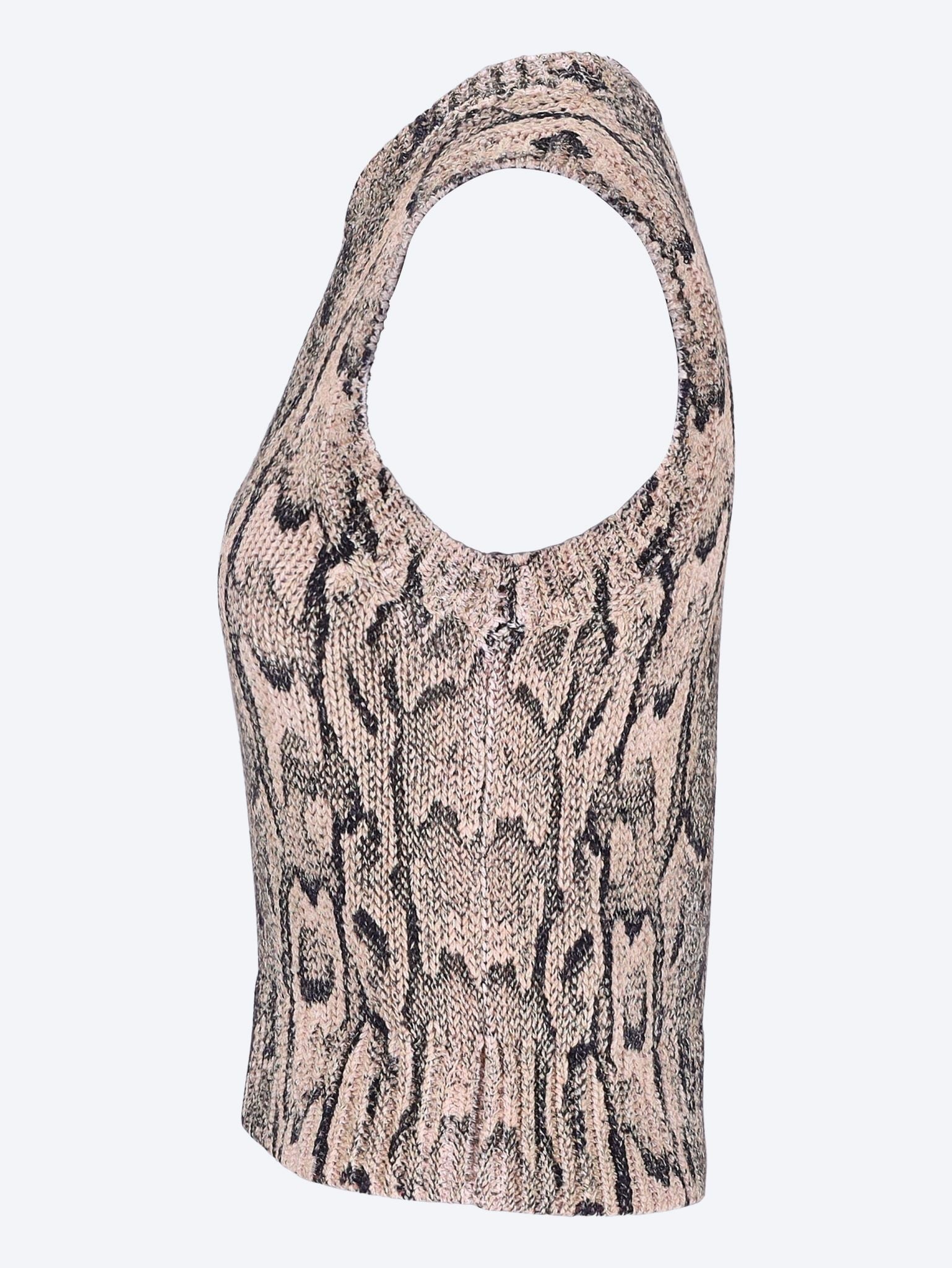 Sleeveless crewneck sweater 2