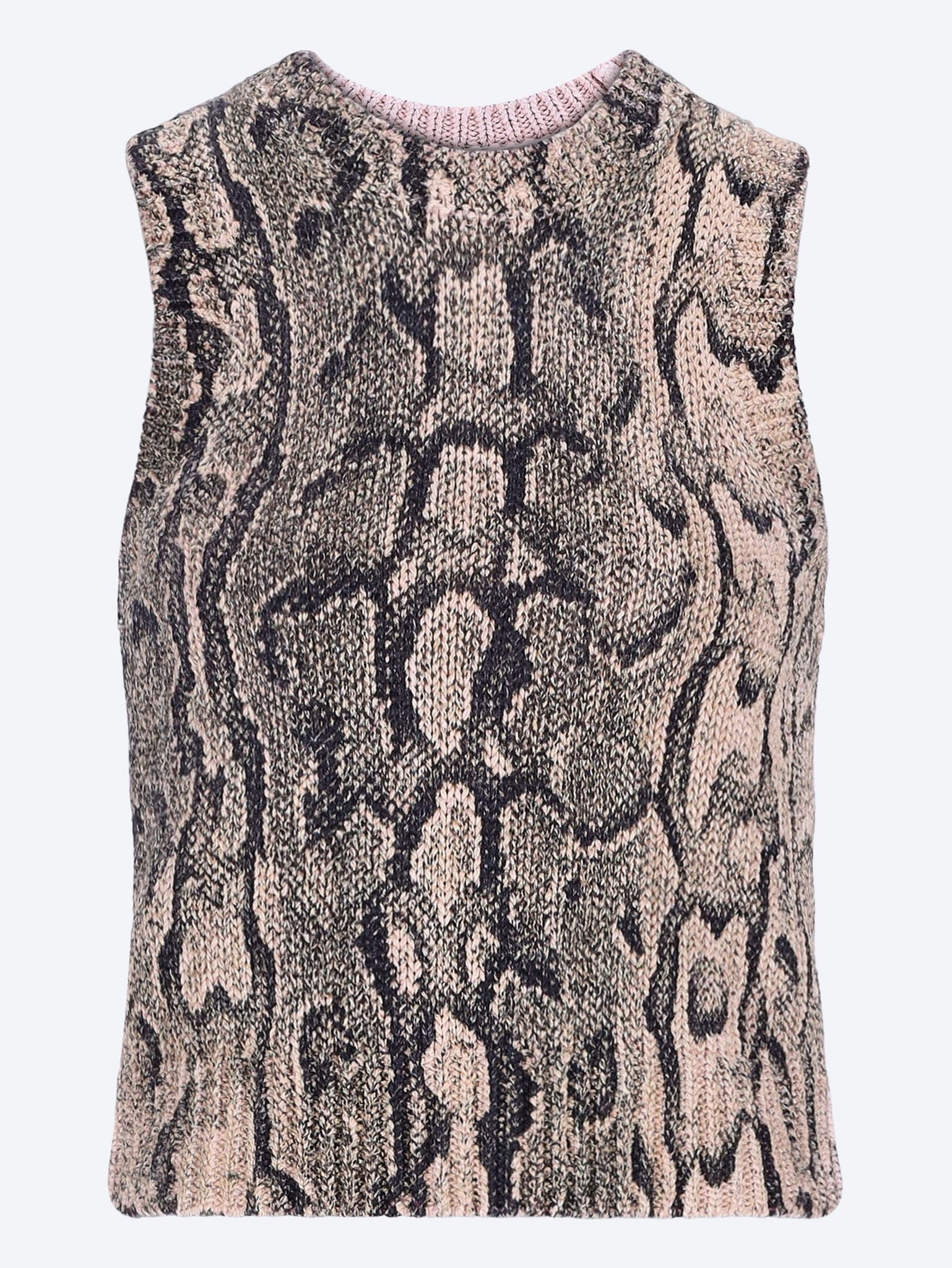 Sleeveless crewneck sweater 1