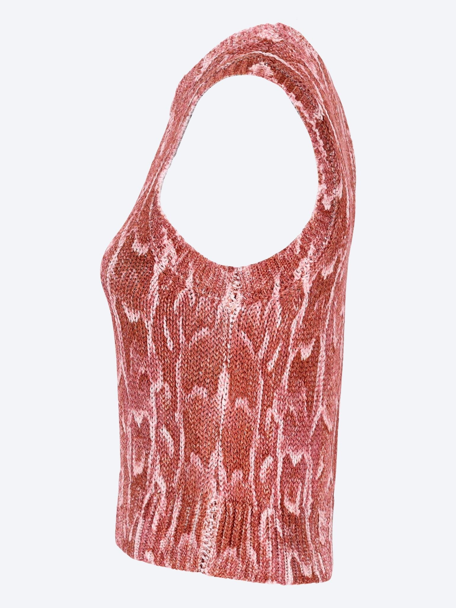 Sleeveless crewneck sweater 2