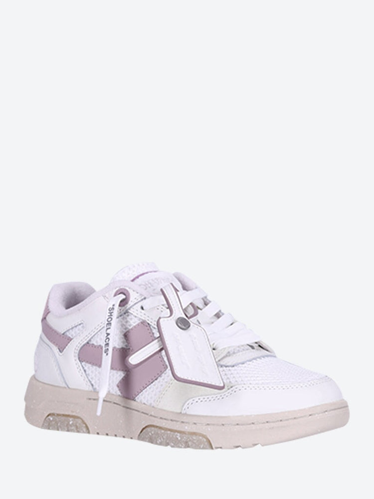 Slim out of office white/lilac sneakers 2