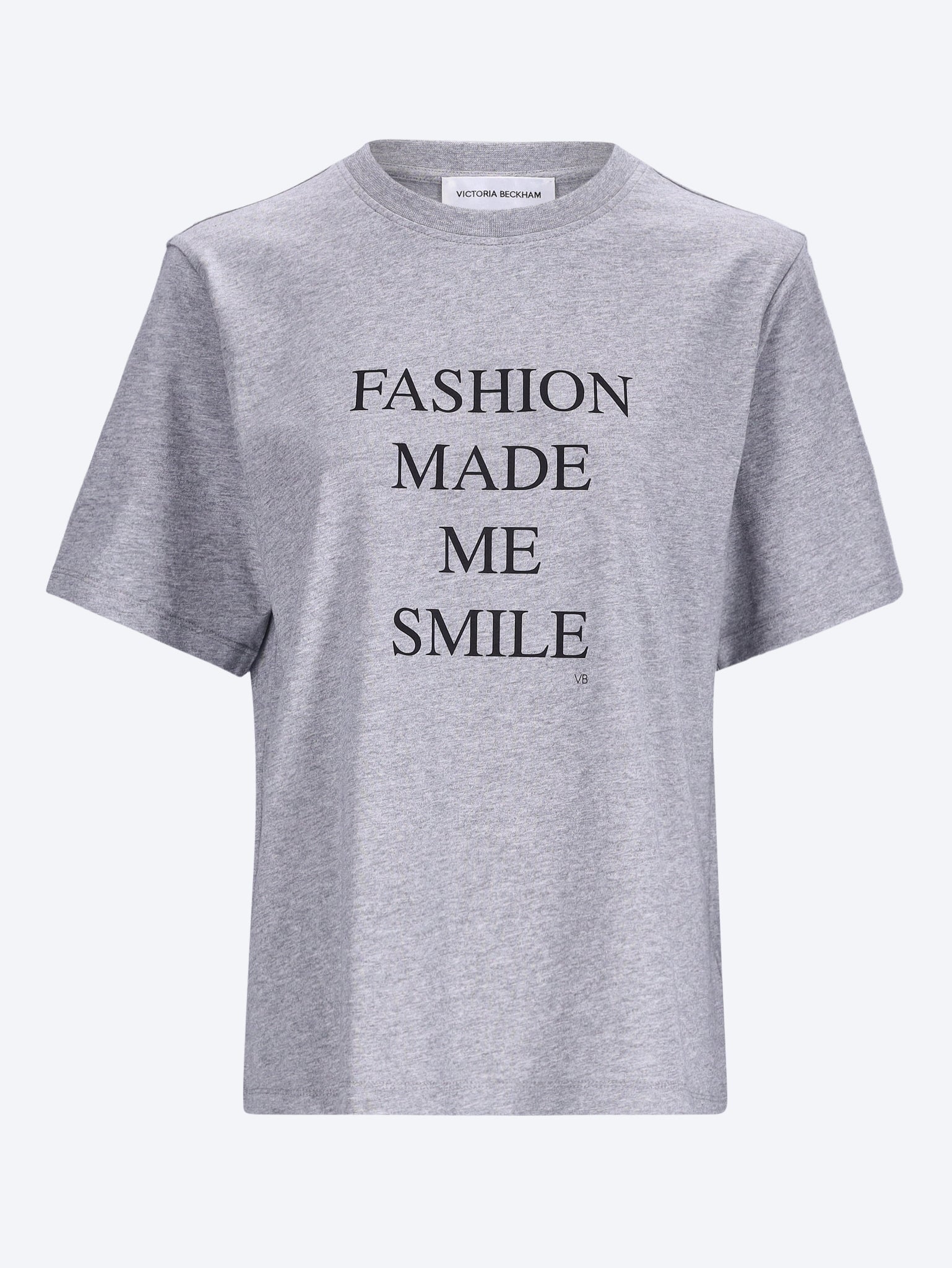 Slogan fashion made me smile t-shirt 1