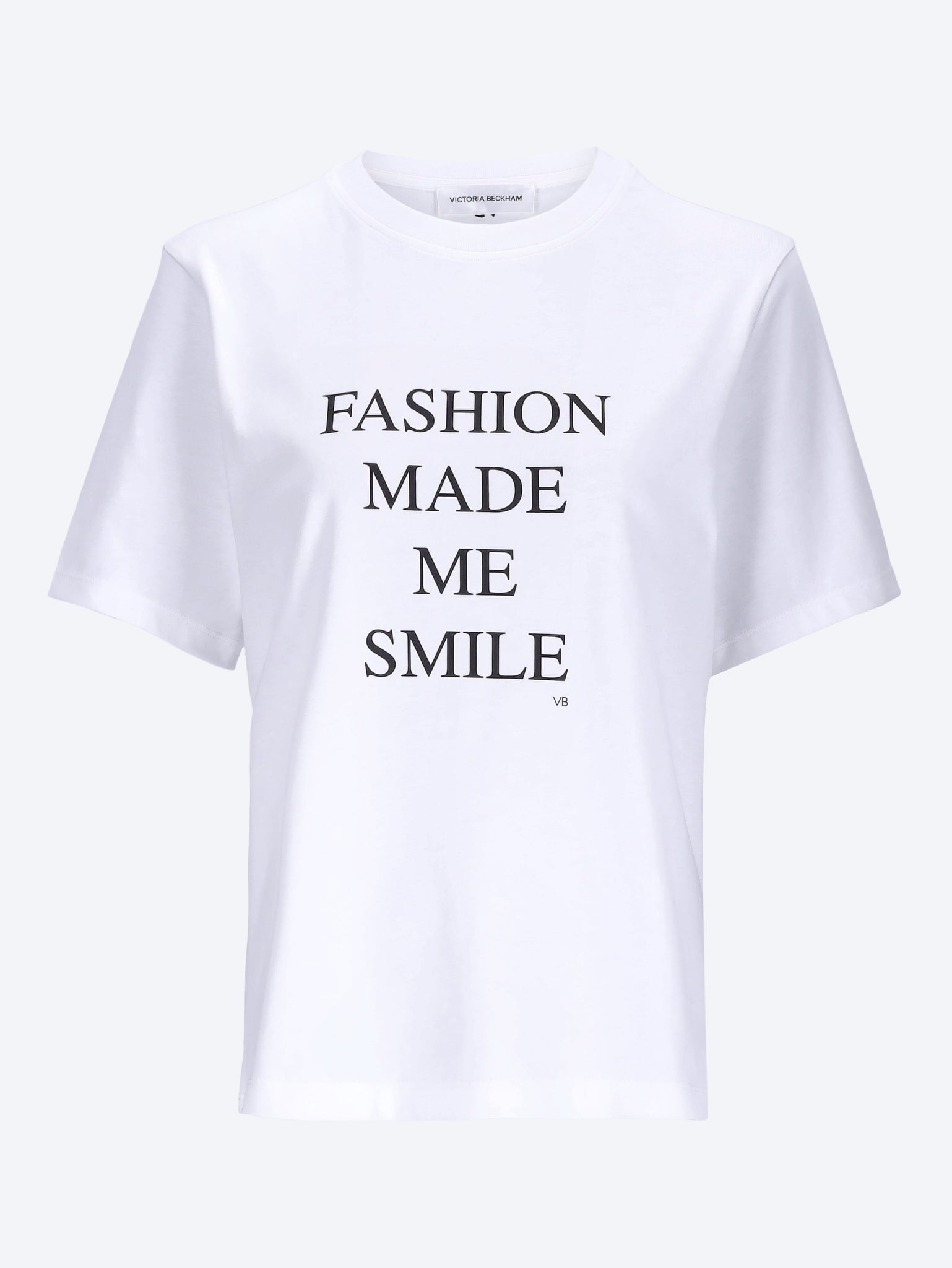 Slogan fashion made me smile t-shirt 1