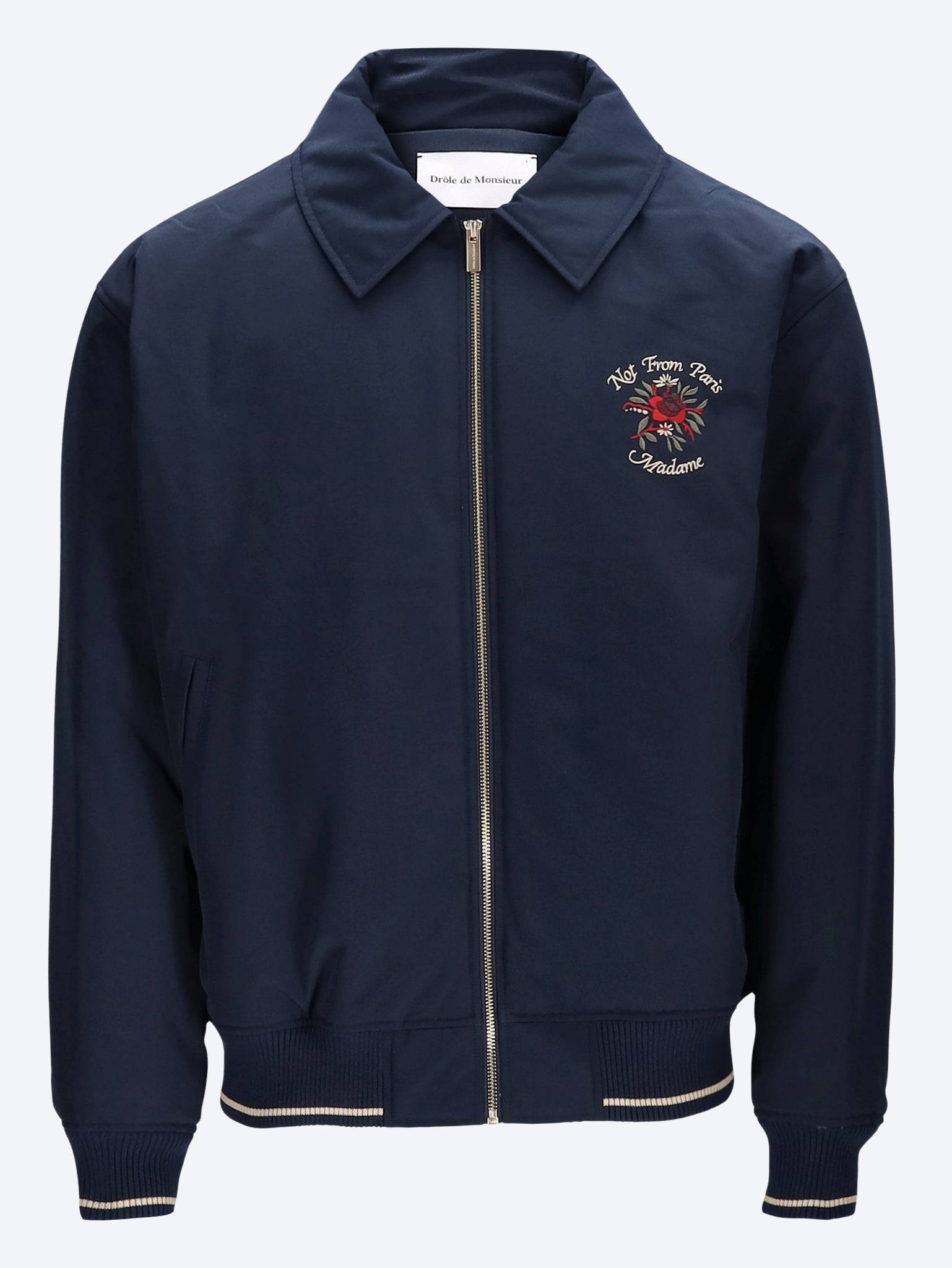 Slogan rose bomber jacket 1