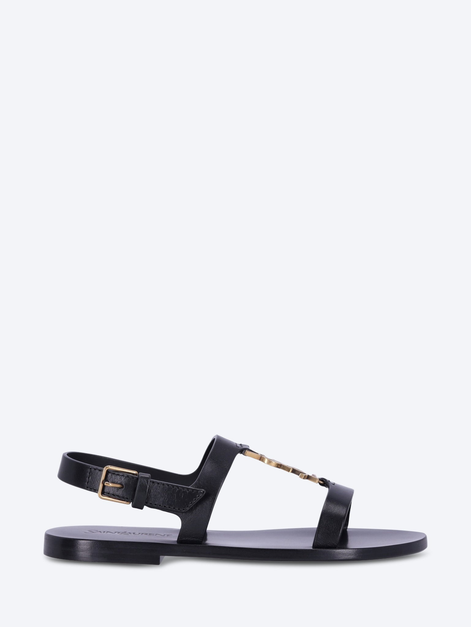 【SAINT LAURENT】CASSANDRE SANDALS●818294DWEDD1000 SAINT LAURENT WOMEN-SHOES SANDALS Smooth leather cassandre