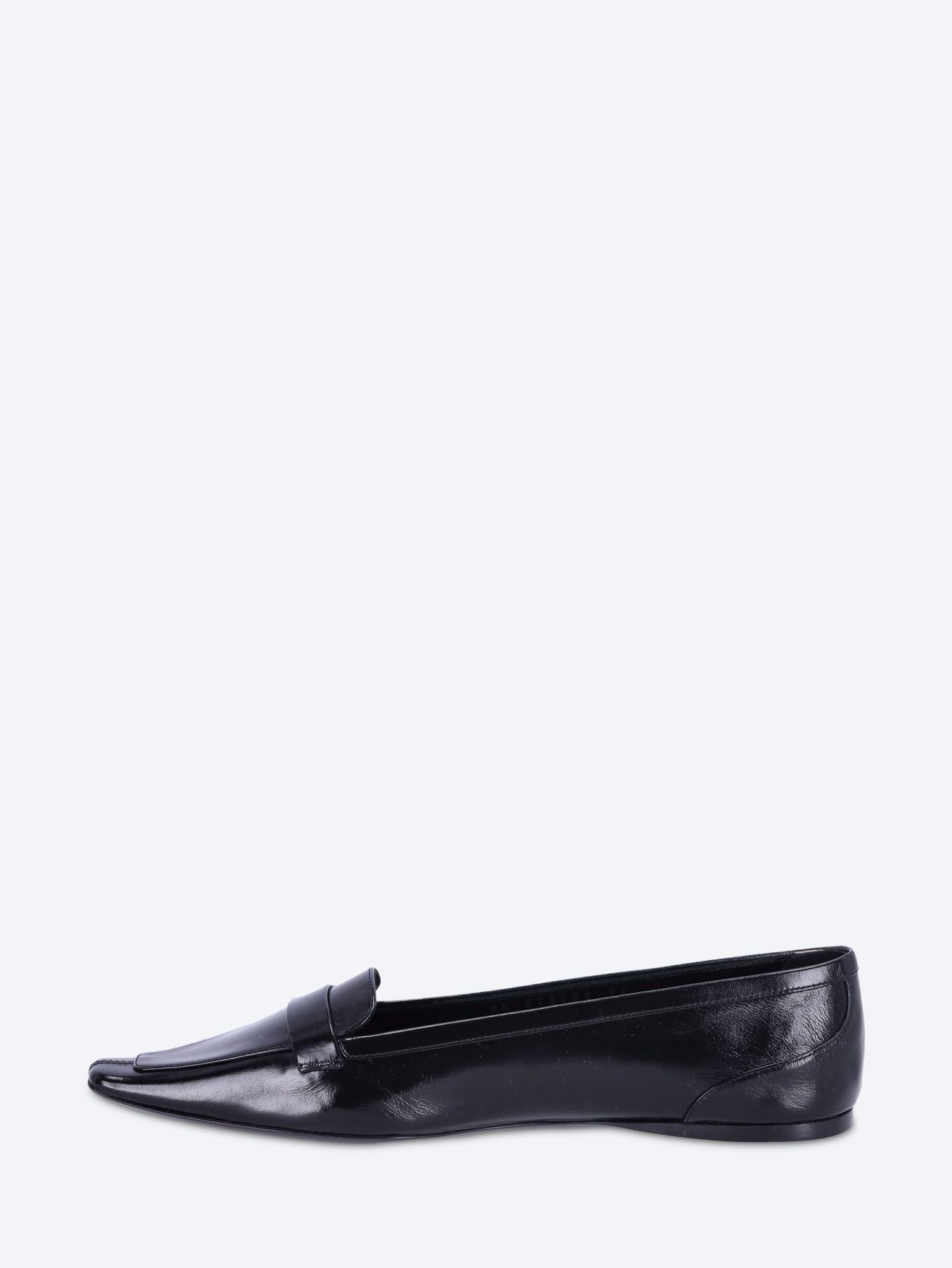 Smooth leather poppy ballerinas 4