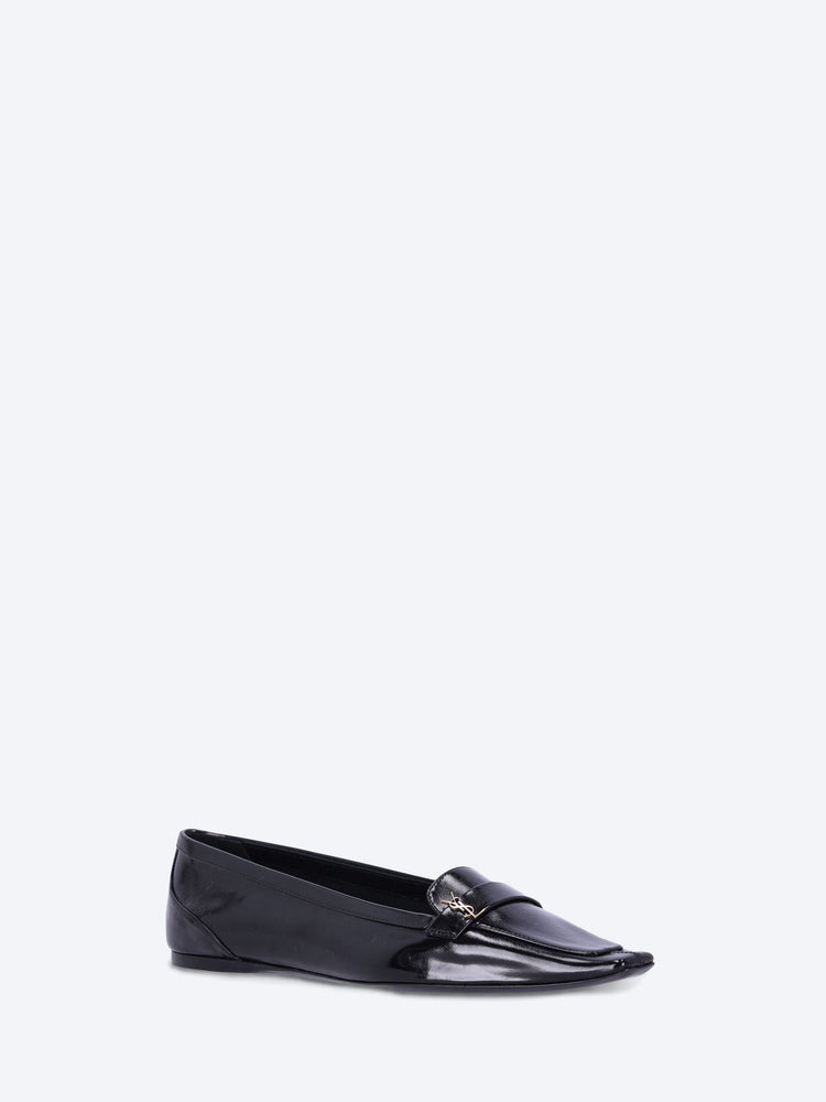 Smooth leather poppy ballerinas 2