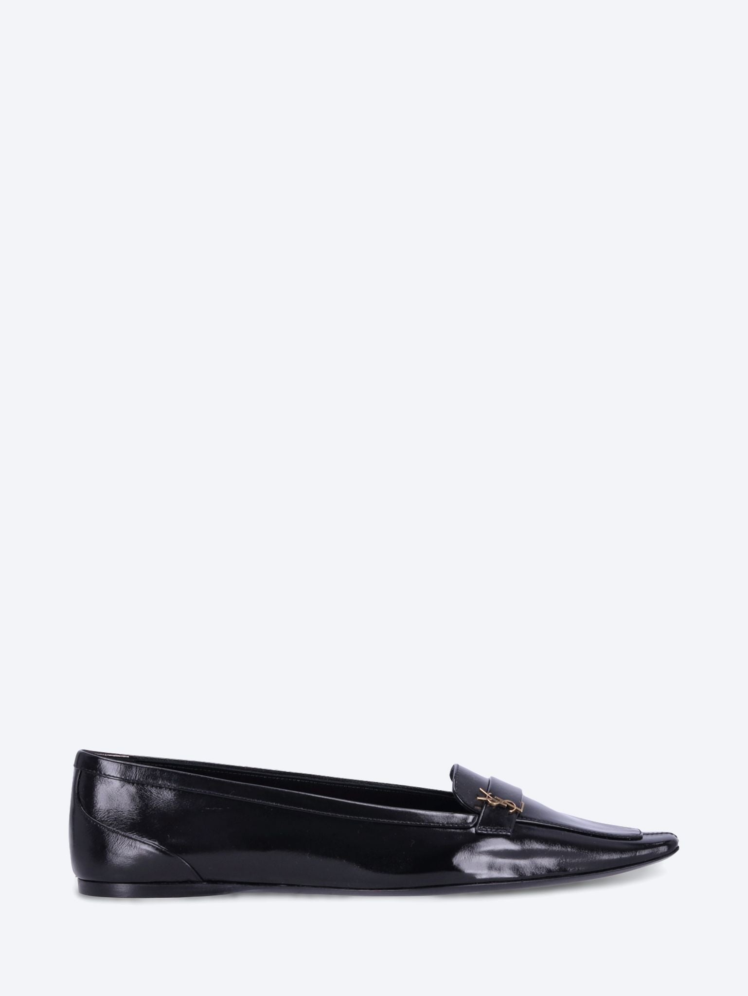 Smooth leather poppy ballerinas 1