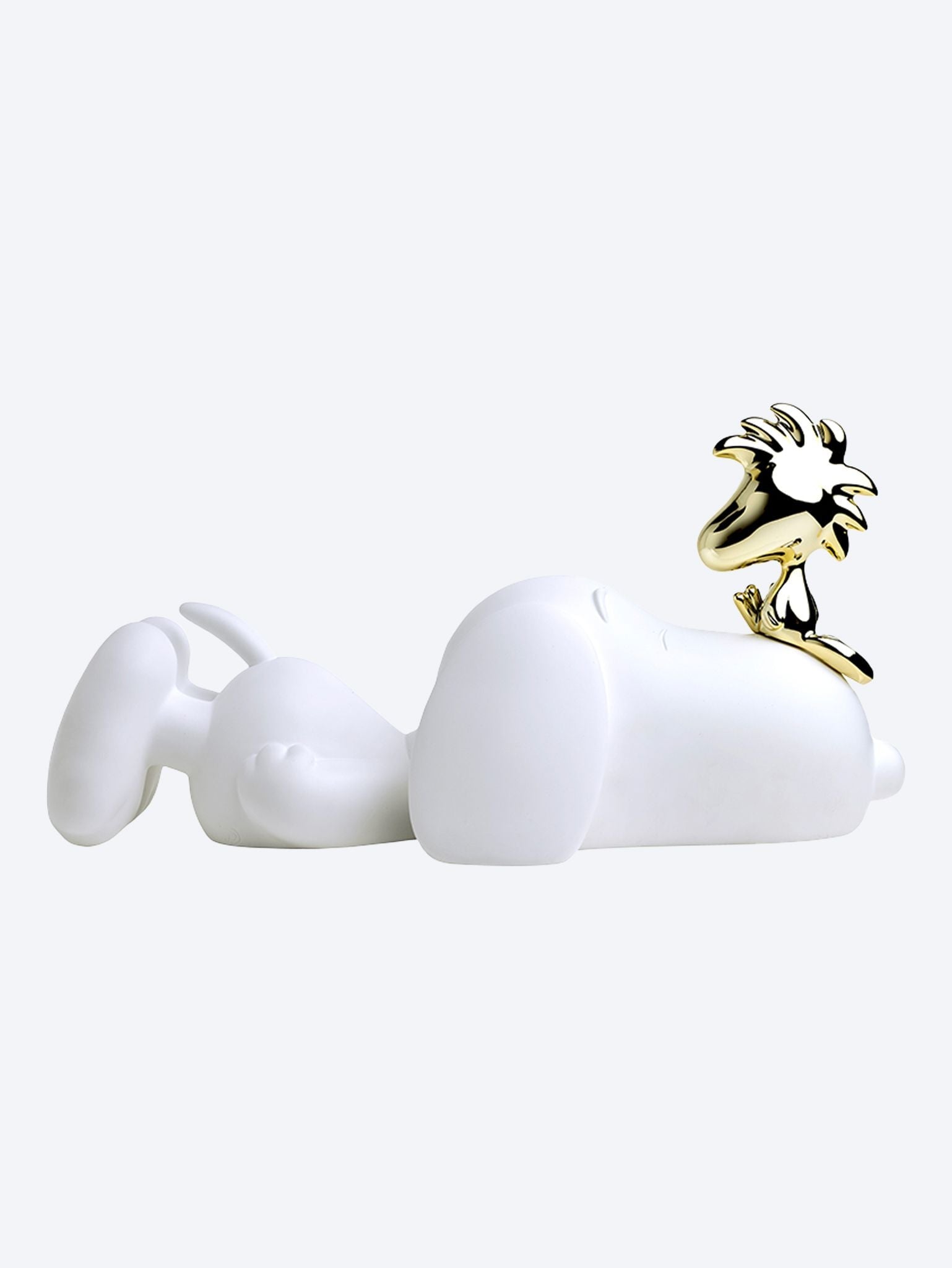 Snoopy Et Woodstock Blanc Et Or 2