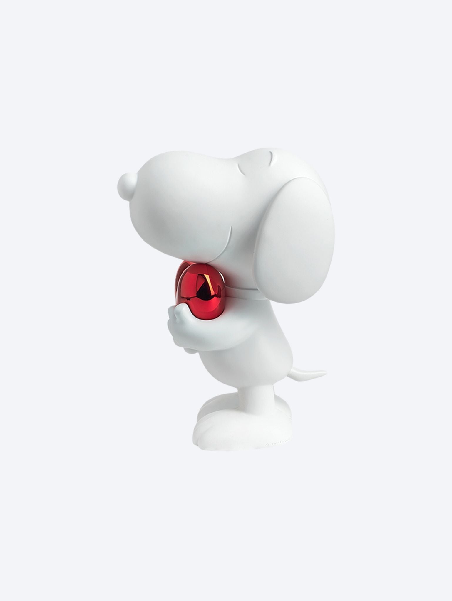 Snoopy Heart Matt 27 Cm Wht & Chrom 3