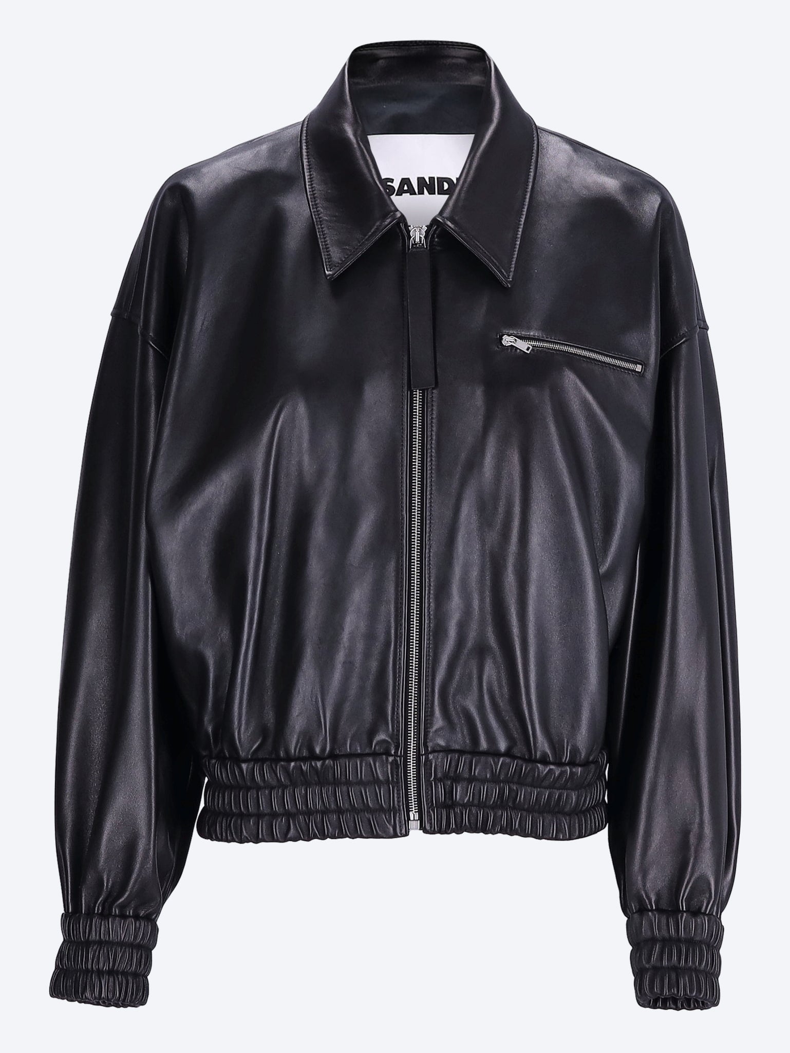 Blouson en cuir nappa doux 1