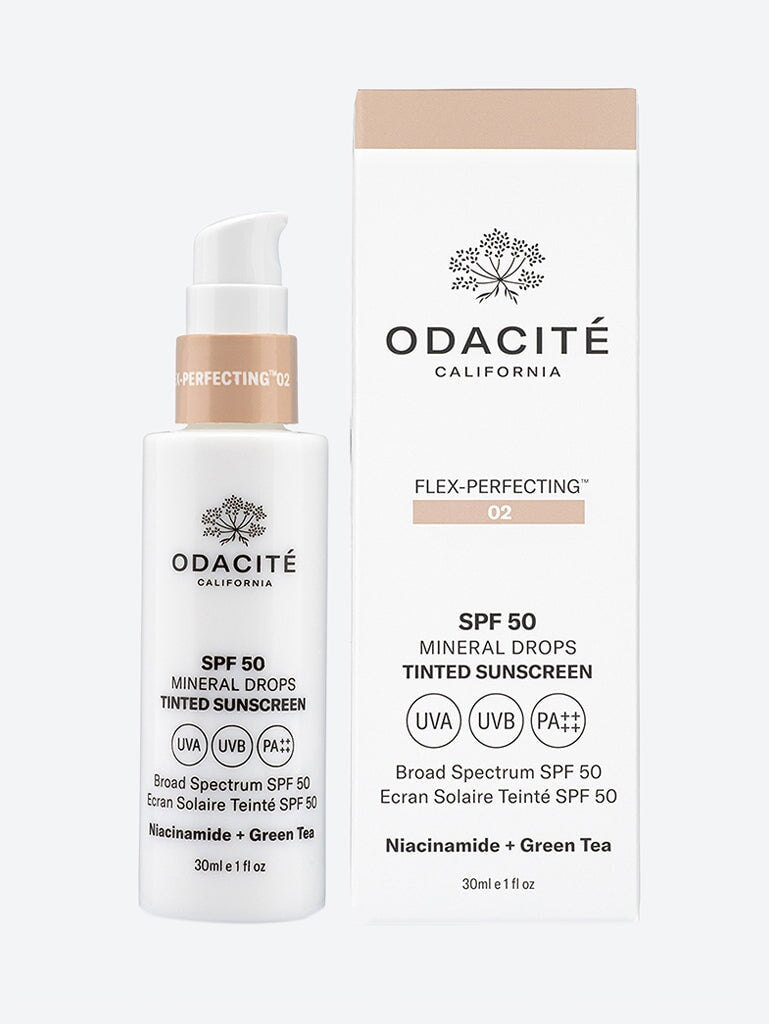 Spf50 tinted mineral drops flex-perfecting sunscreen fp-02 30ml 2