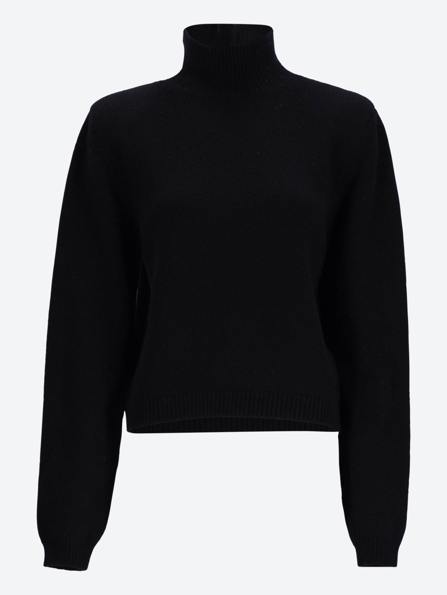 Statement shoulder turtleneck sweater 1