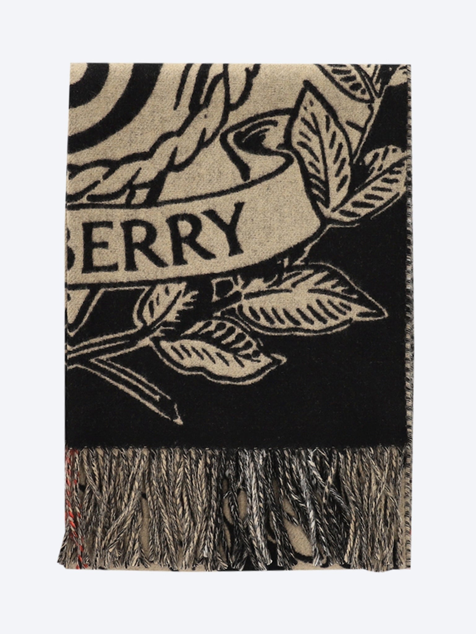 Stormy knight check cashmere scarf 1