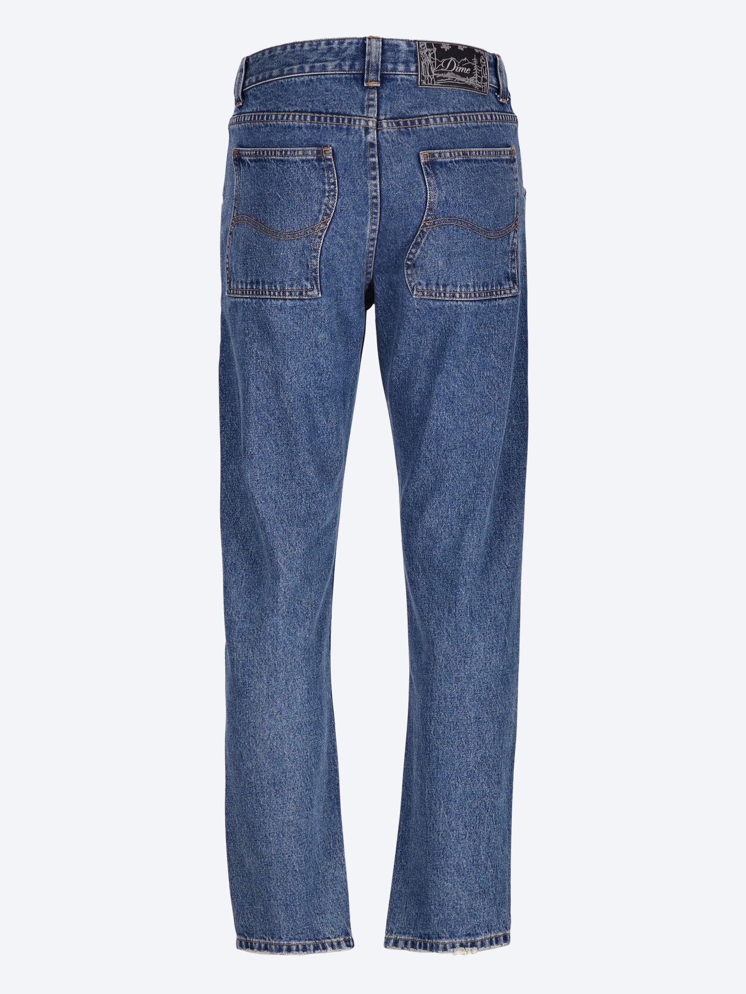 Straight denim pants 3