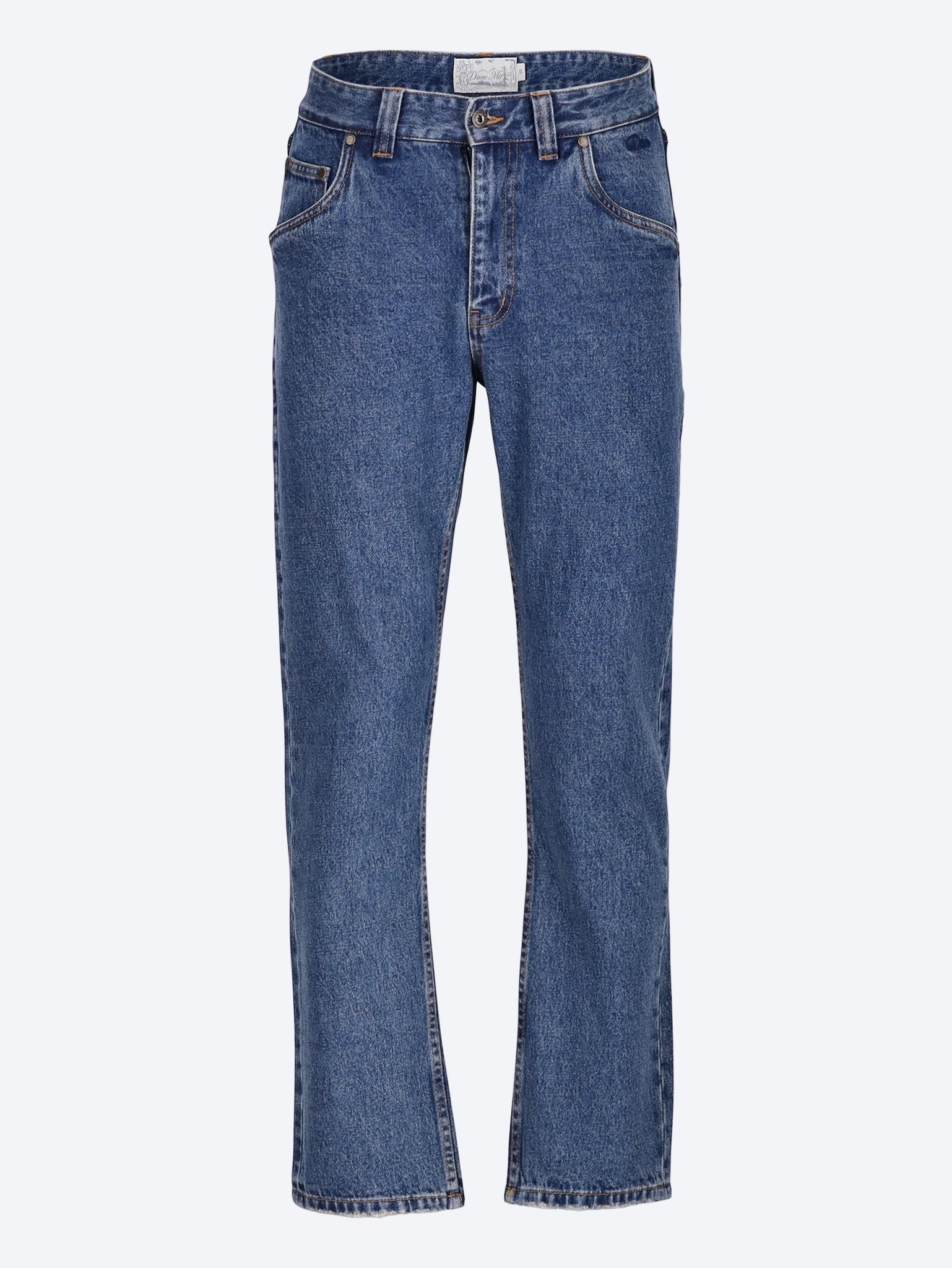 Straight denim pants 1