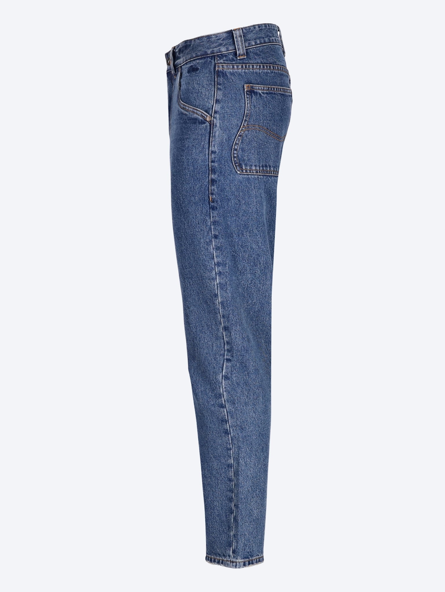 Straight denim pants 2