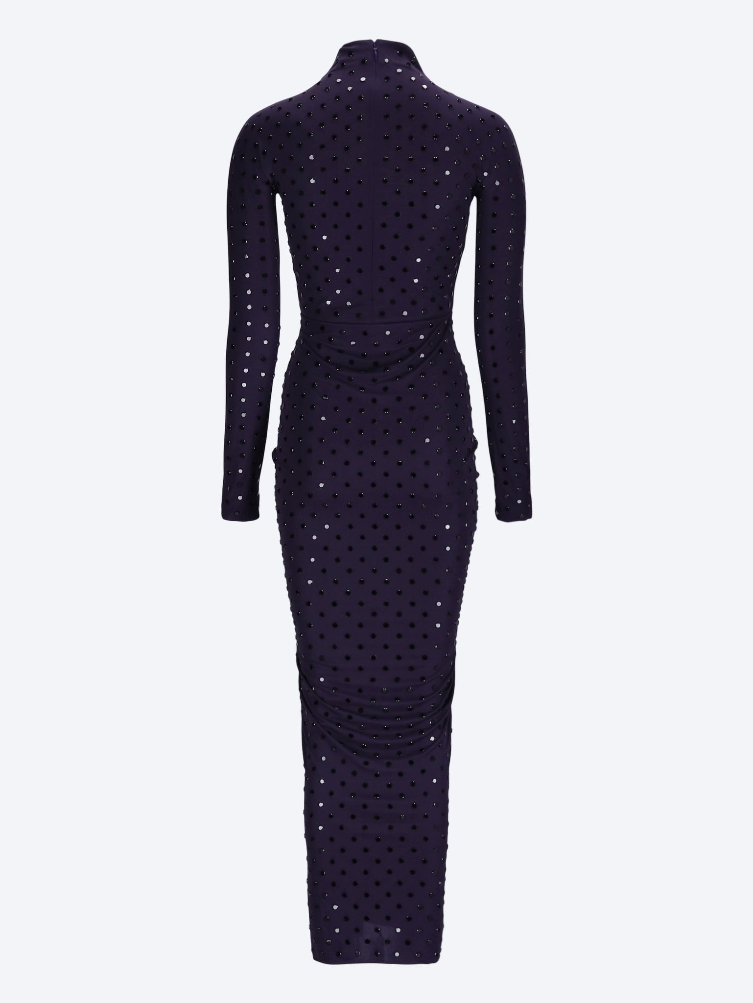 Strass jersey draped dress 3