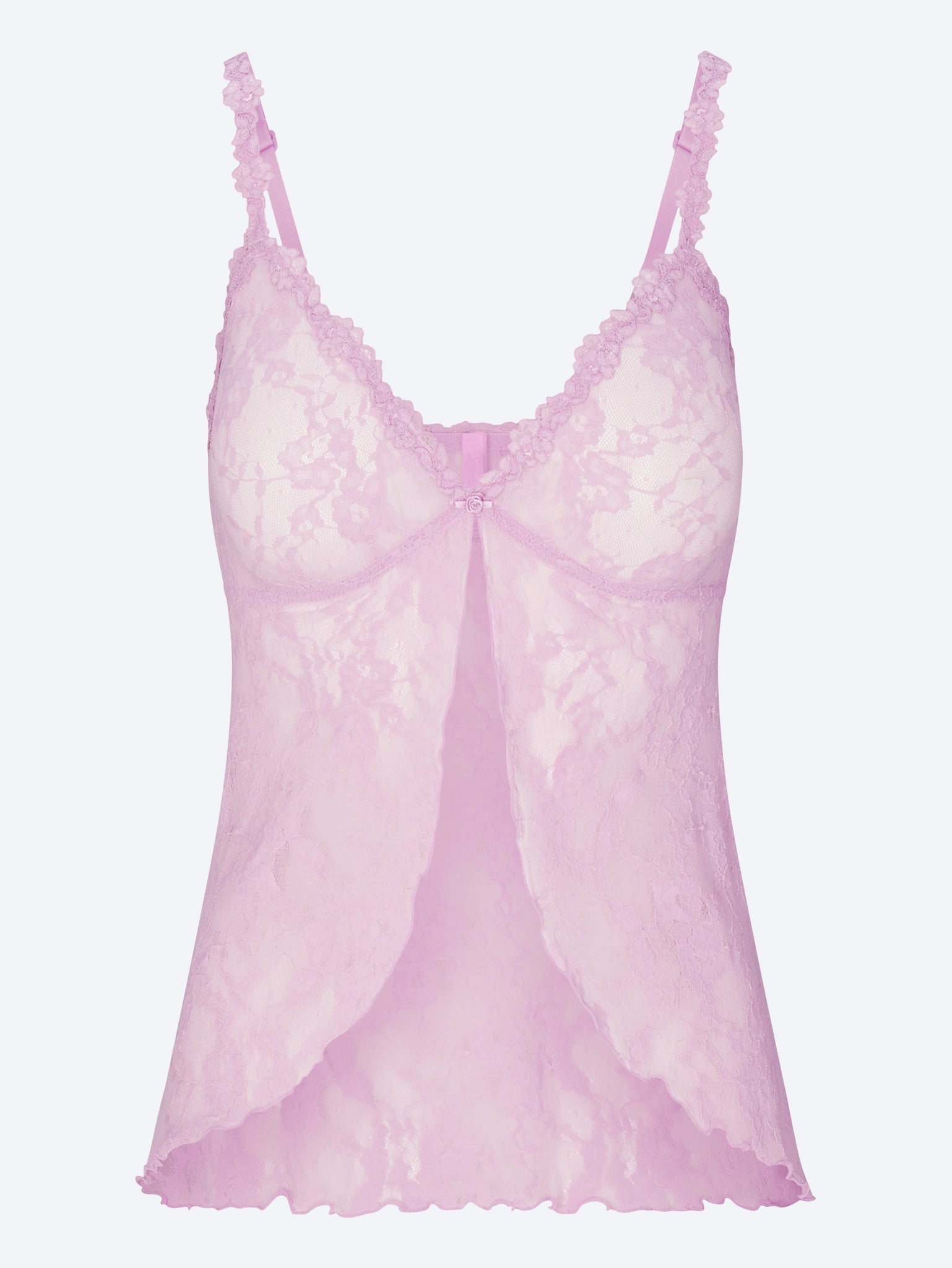 Babydoll-Oberteil aus Stretchspitze 1