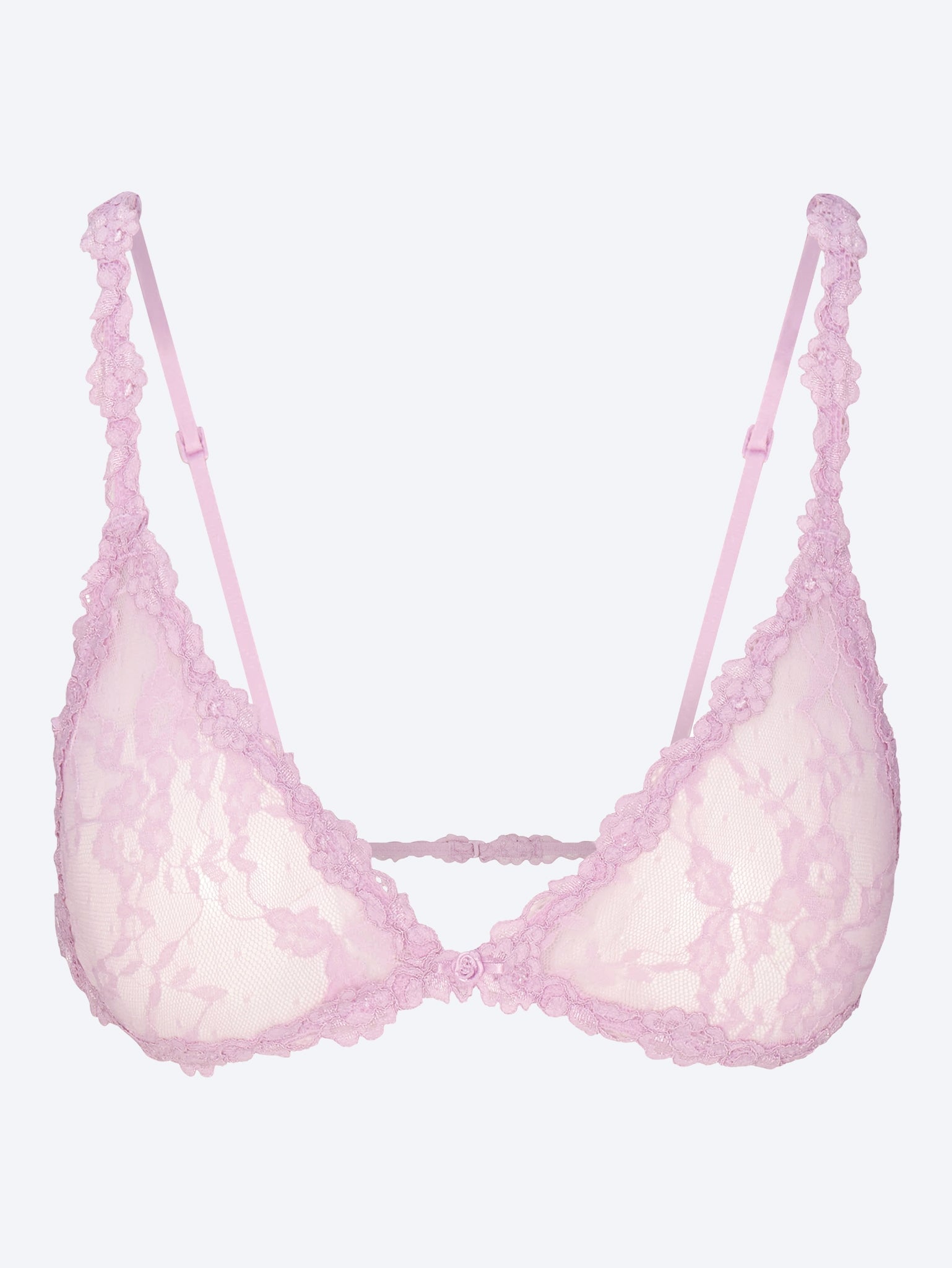 Brassière triangle en dentelle extensible 1